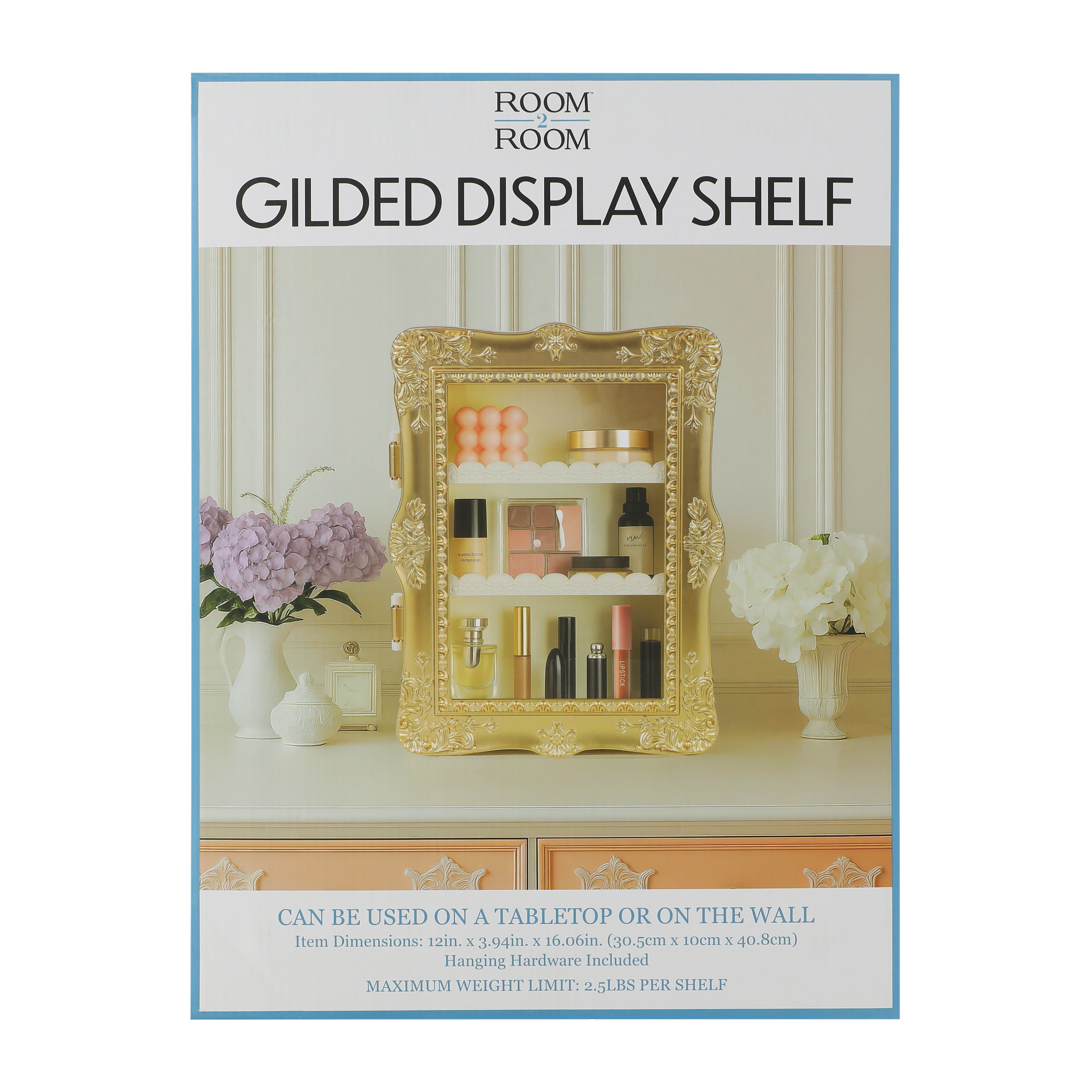 Gilded Glam Display Shelf