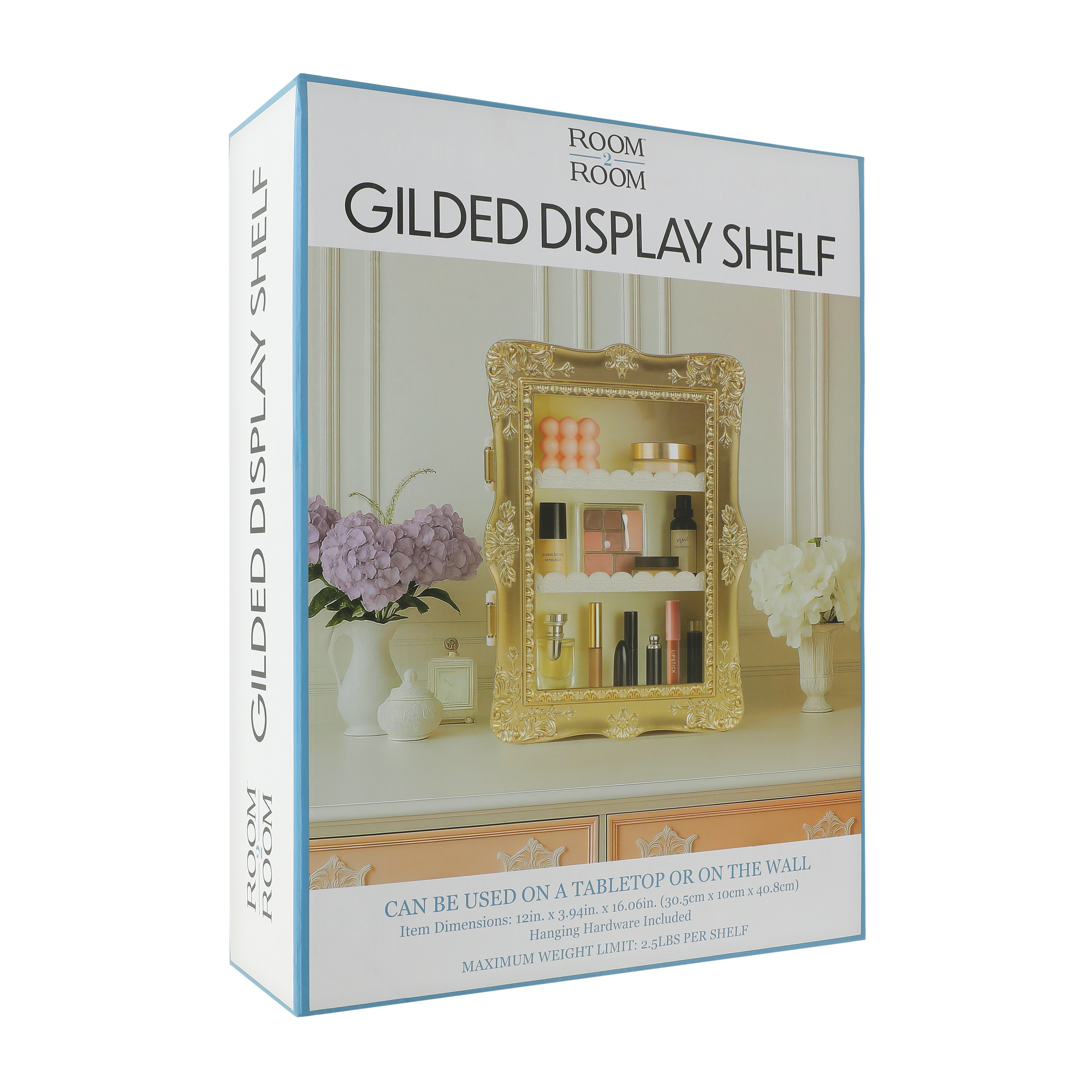 Gilded Glam Display Shelf