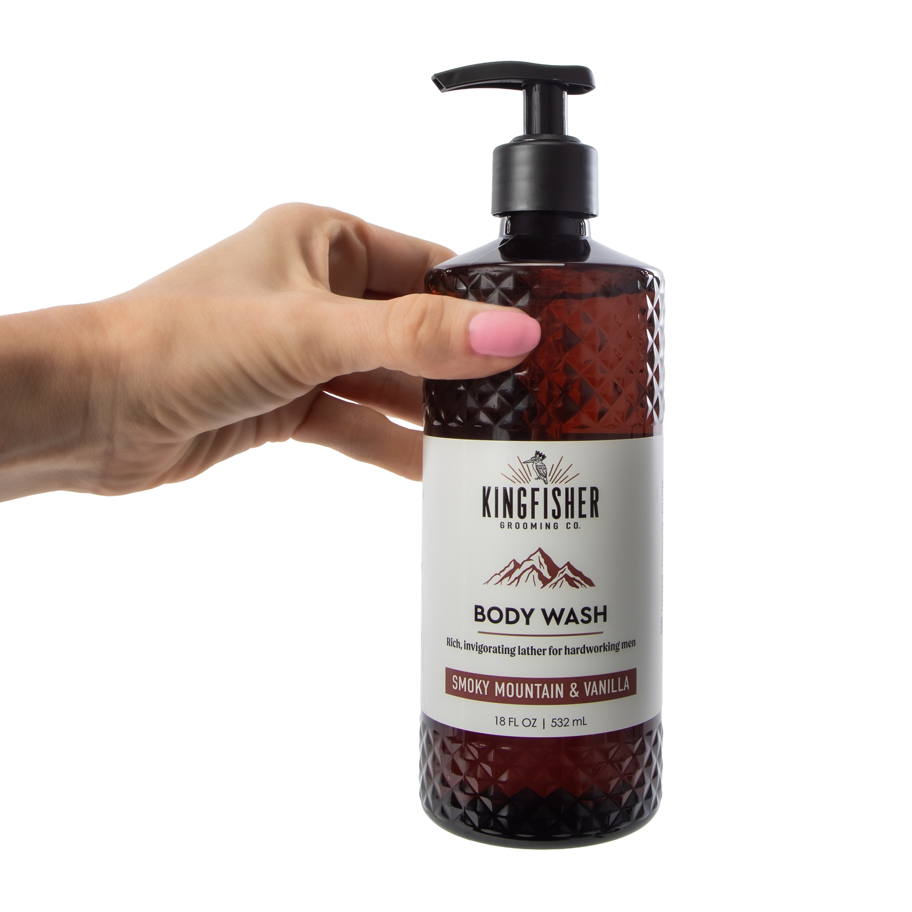 Kingfisher Grooming Co. Smoky Mountain & Vanilla Body Wash 18oz