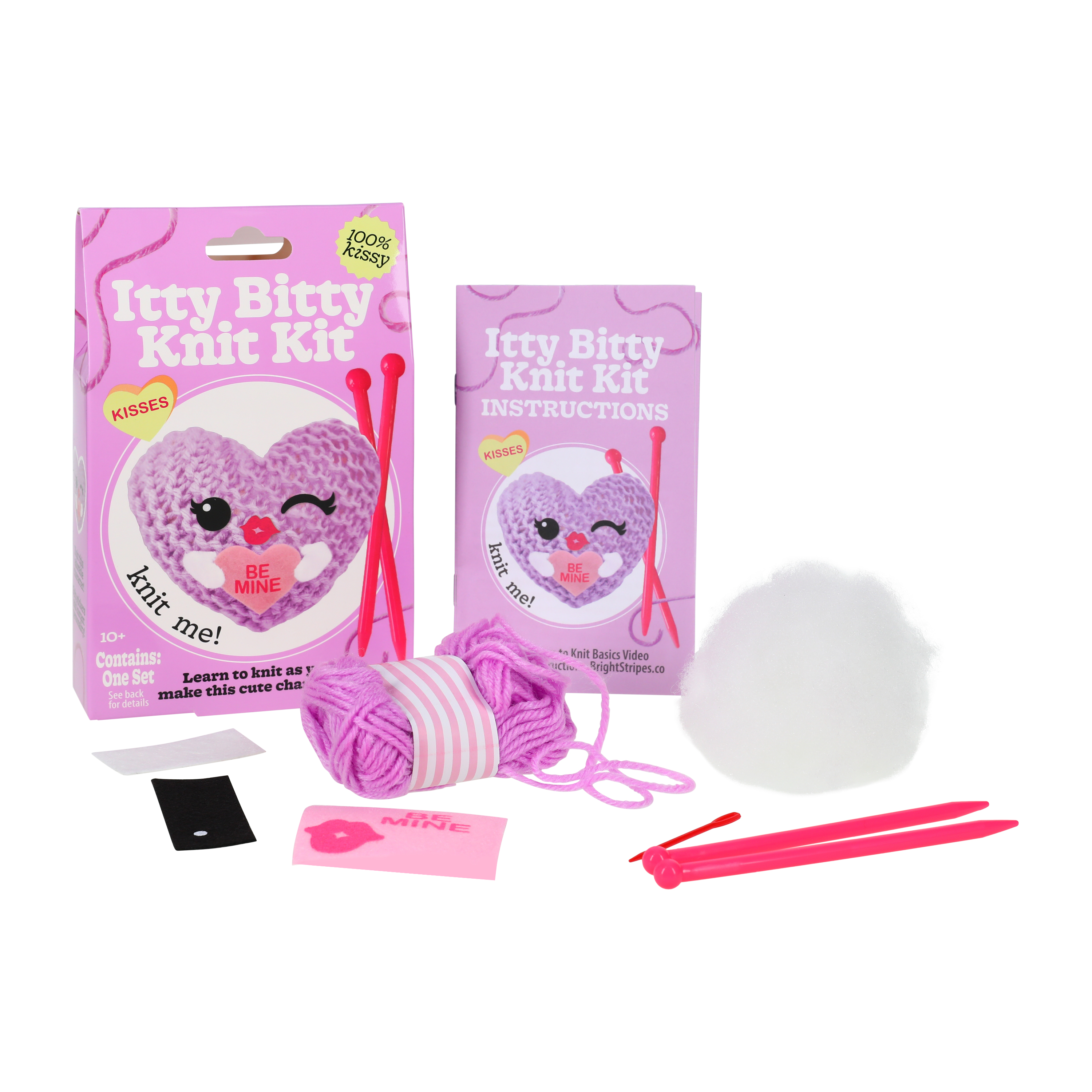 Valentine's Itty Bitty Knit Kit Set