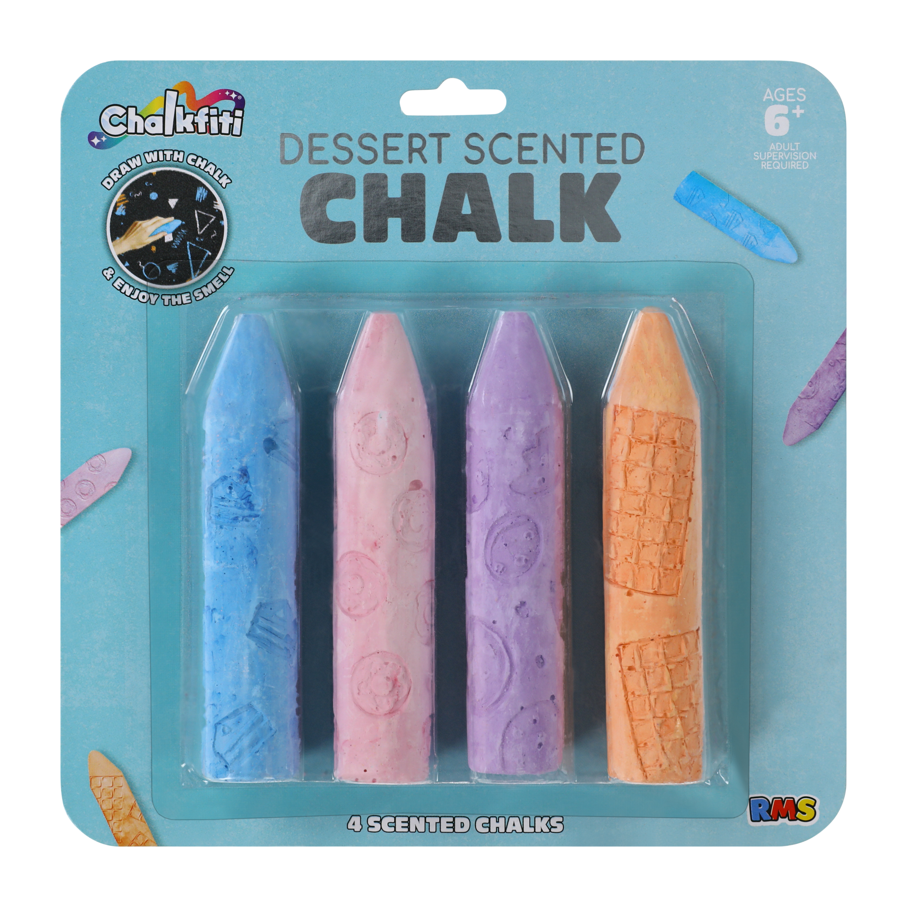 Chalkfiti Dessert Scented Chalk 4-Pack