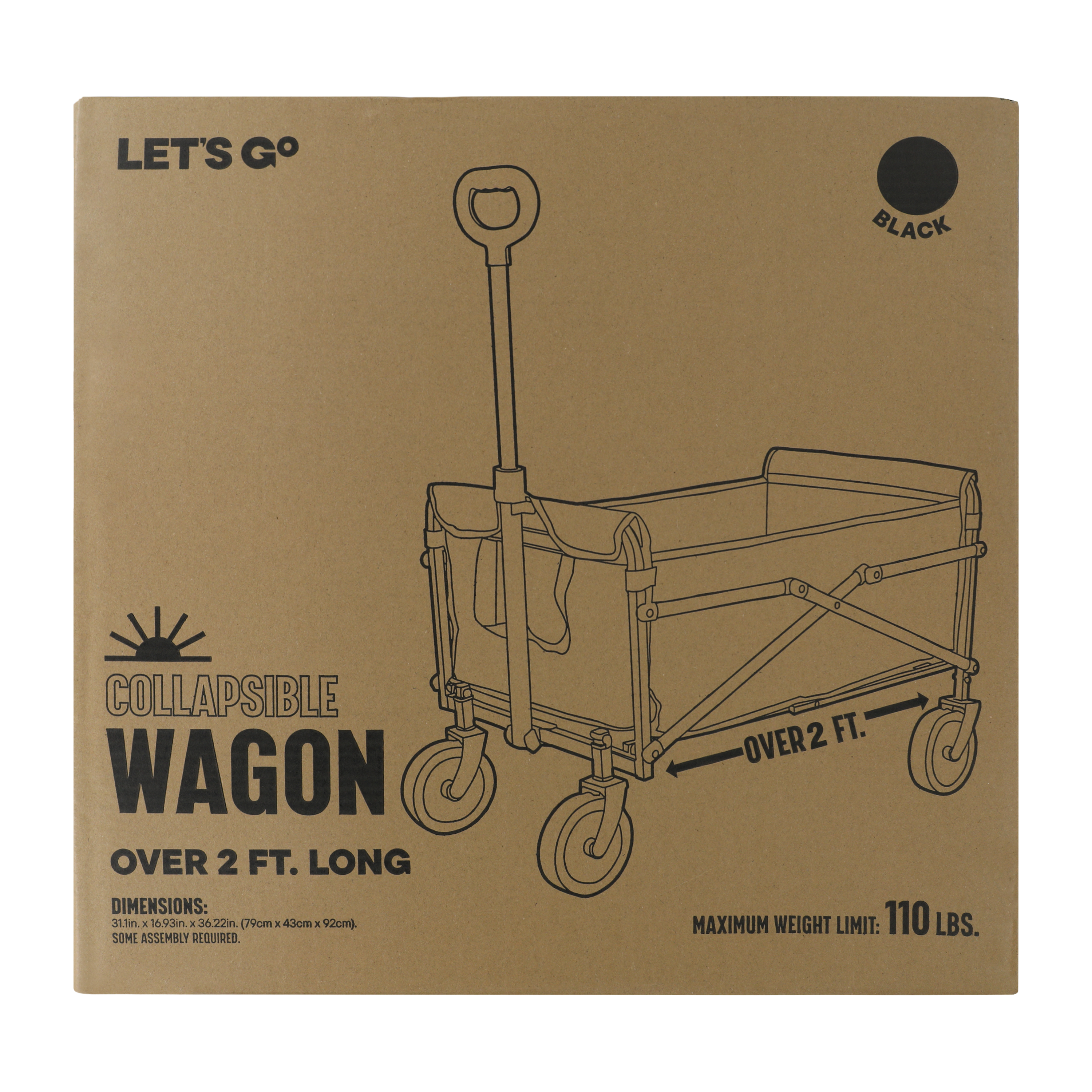 Collapsible Wagon 31inx16.9in