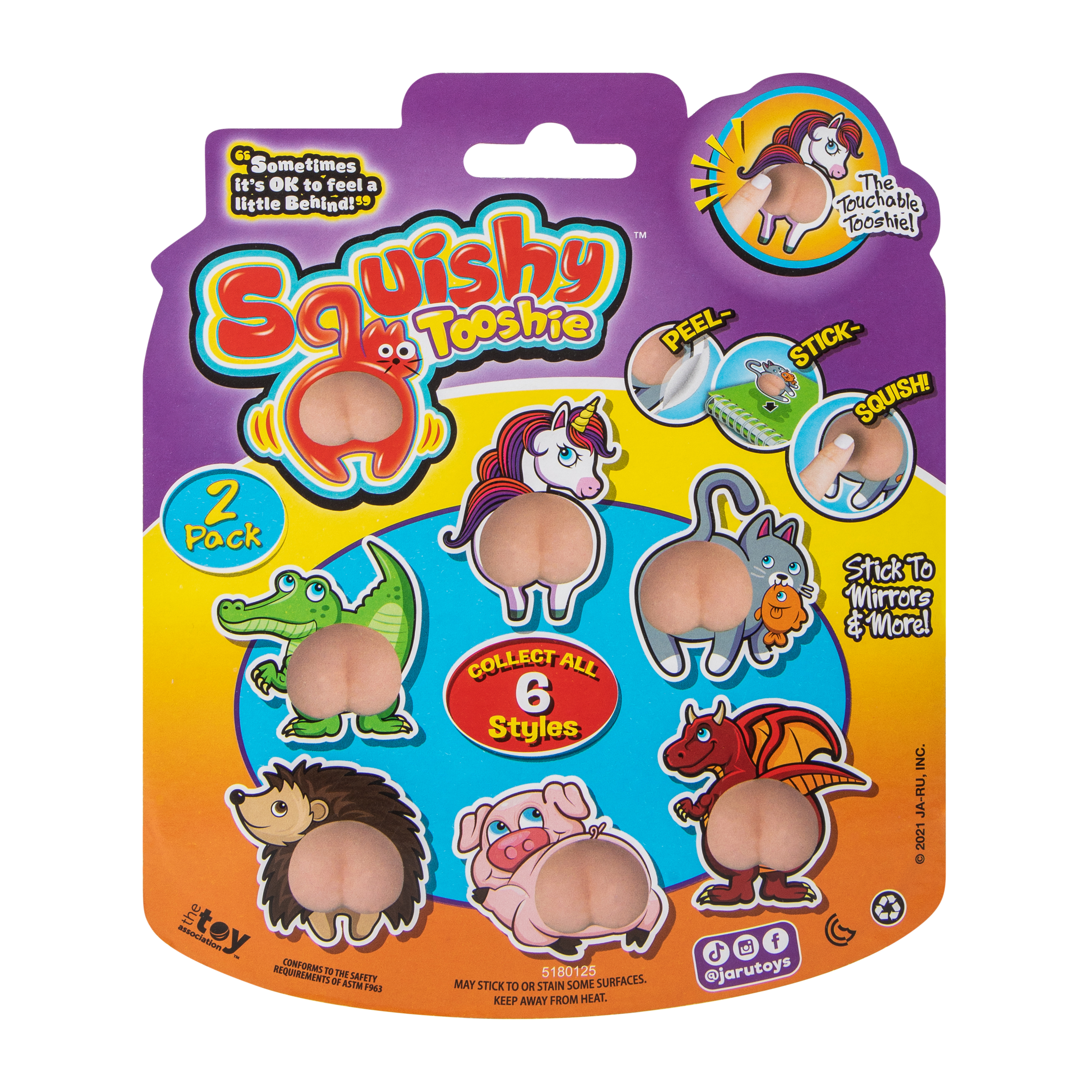 Squishy Tooshie™ 2-Pack (Styles May Vary)