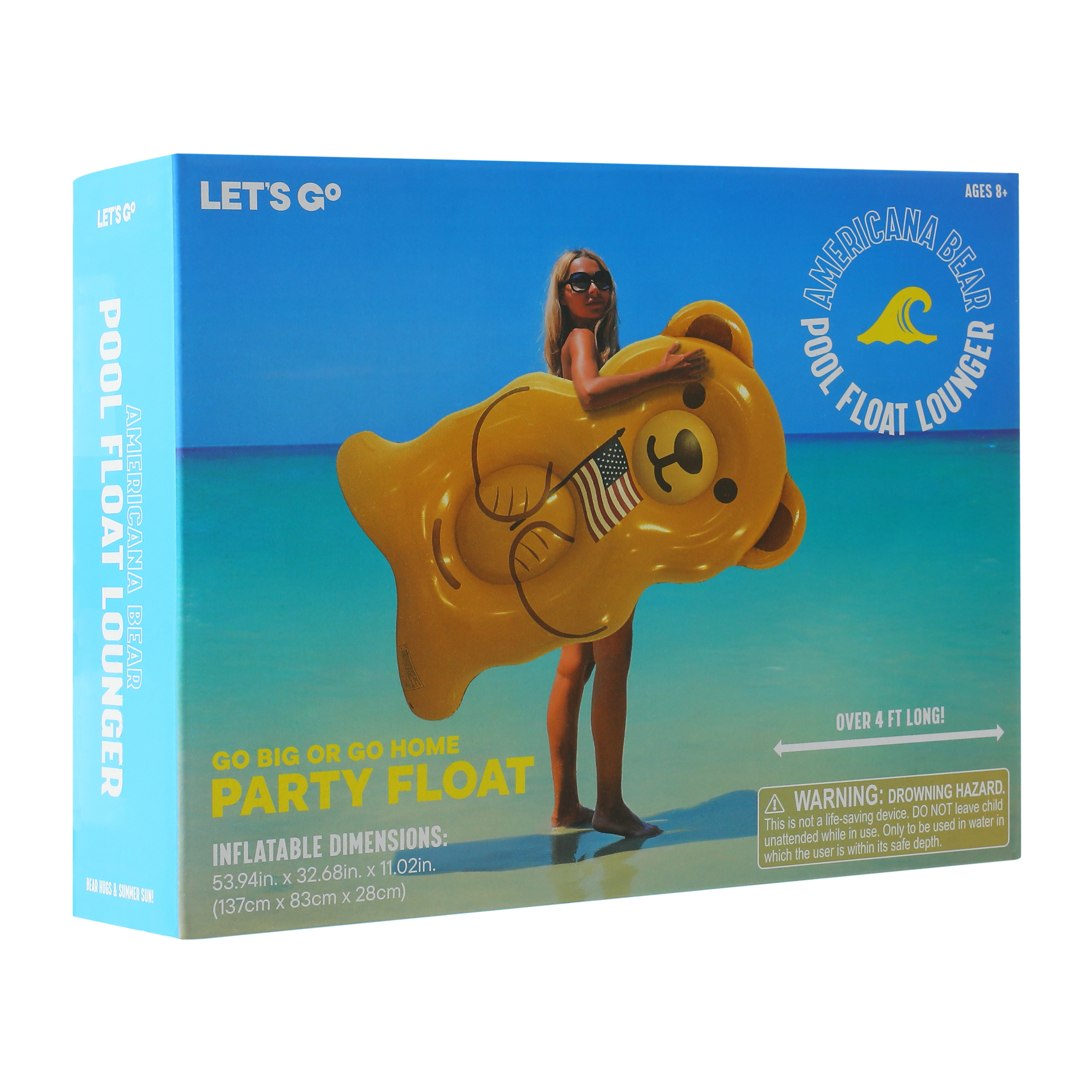 Party Pool American Bear Float Lounger