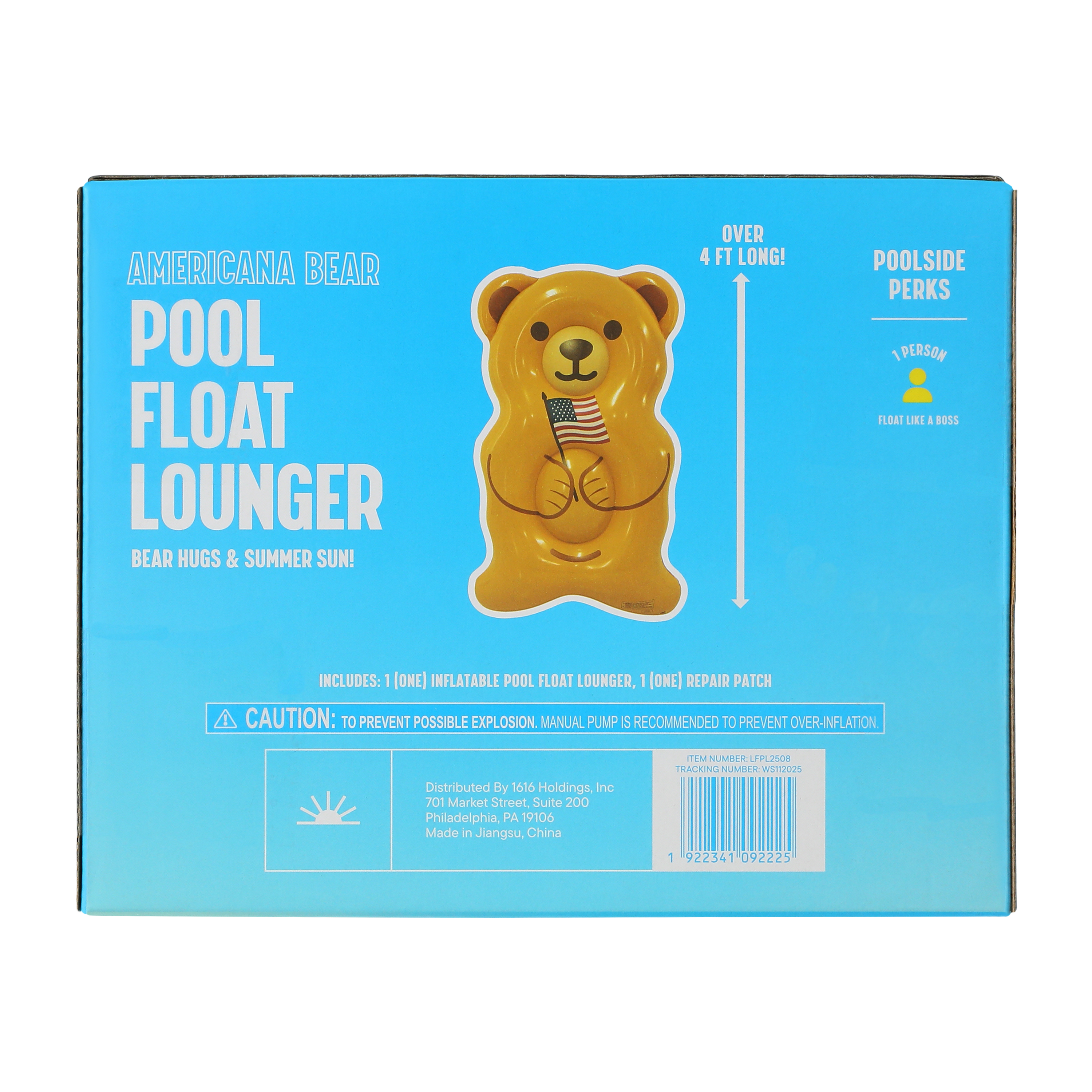 Party Pool American Bear Float Lounger