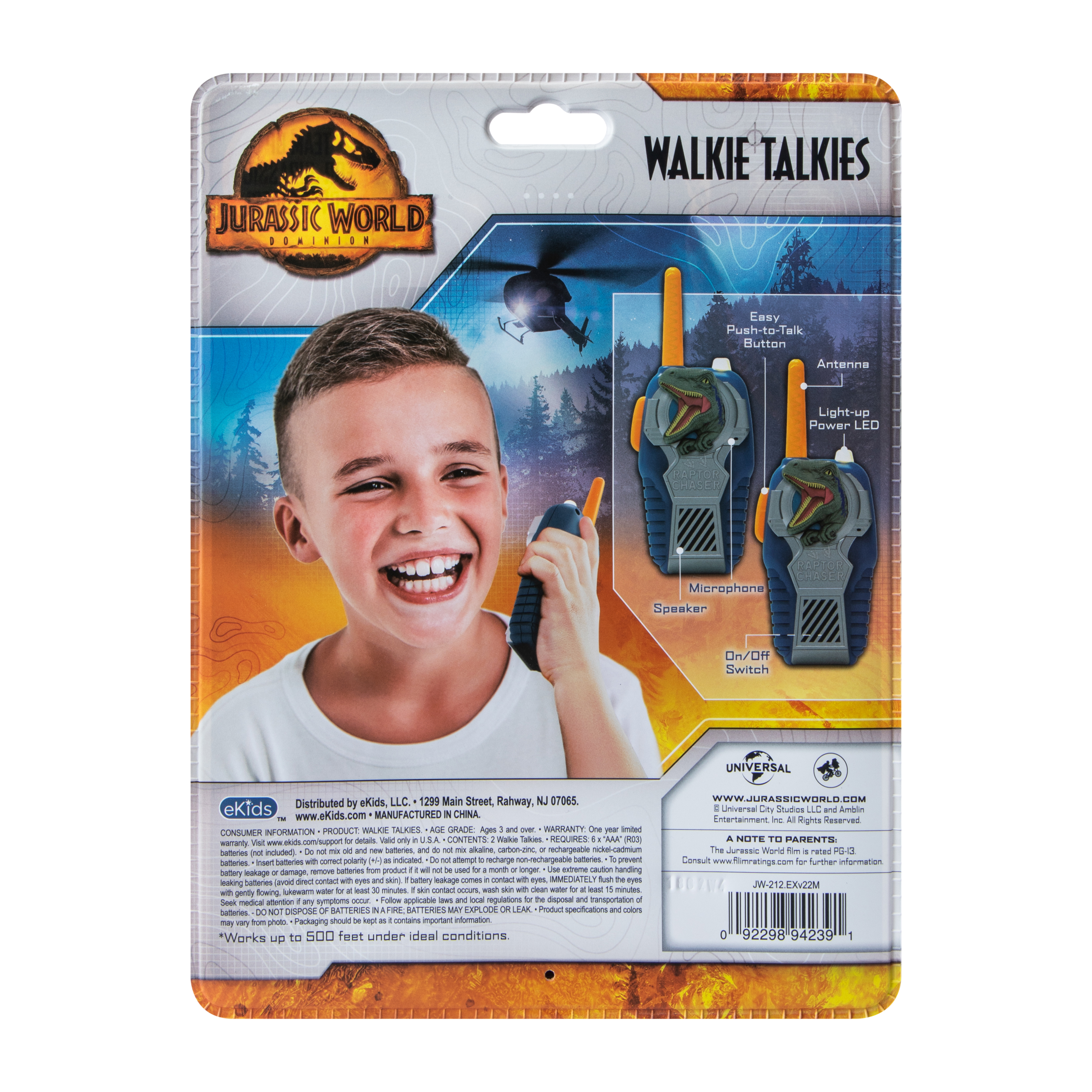 Jurassic World Dominion Walkie Talkies 2-Pack | Five Below