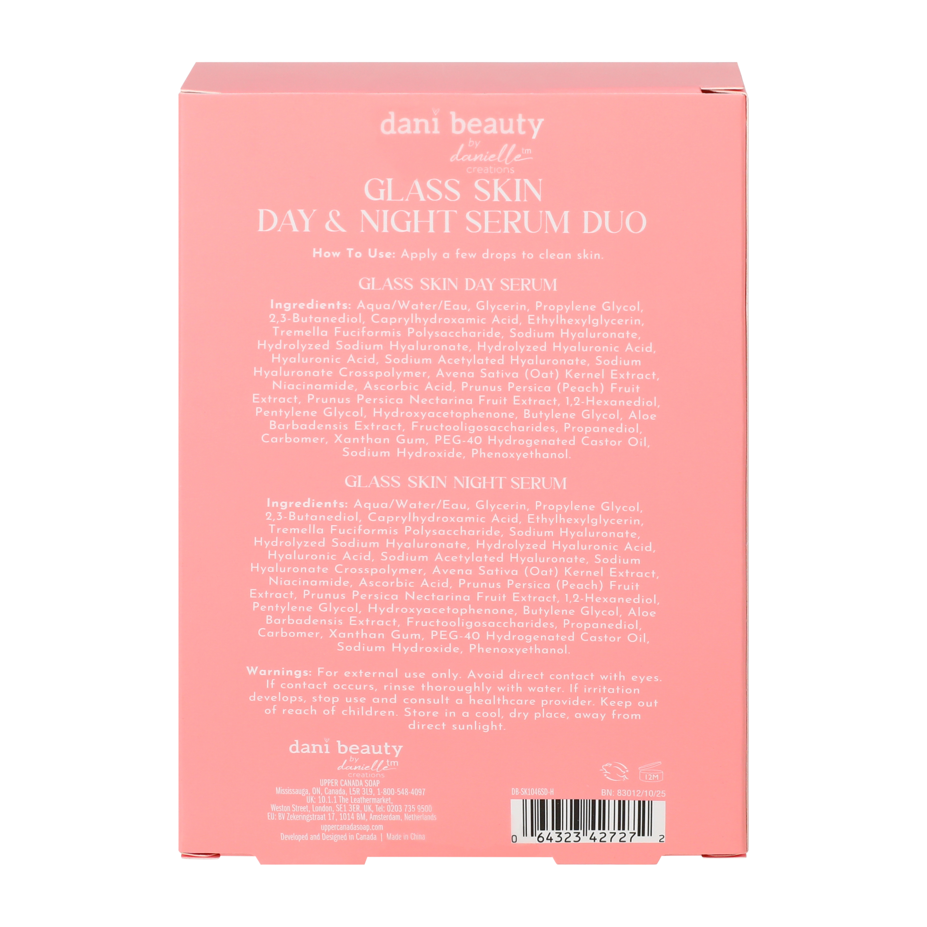 Dani Beauty By Danielle Creations™ Glass Skin Day & Night Serum Duo 2-Pack