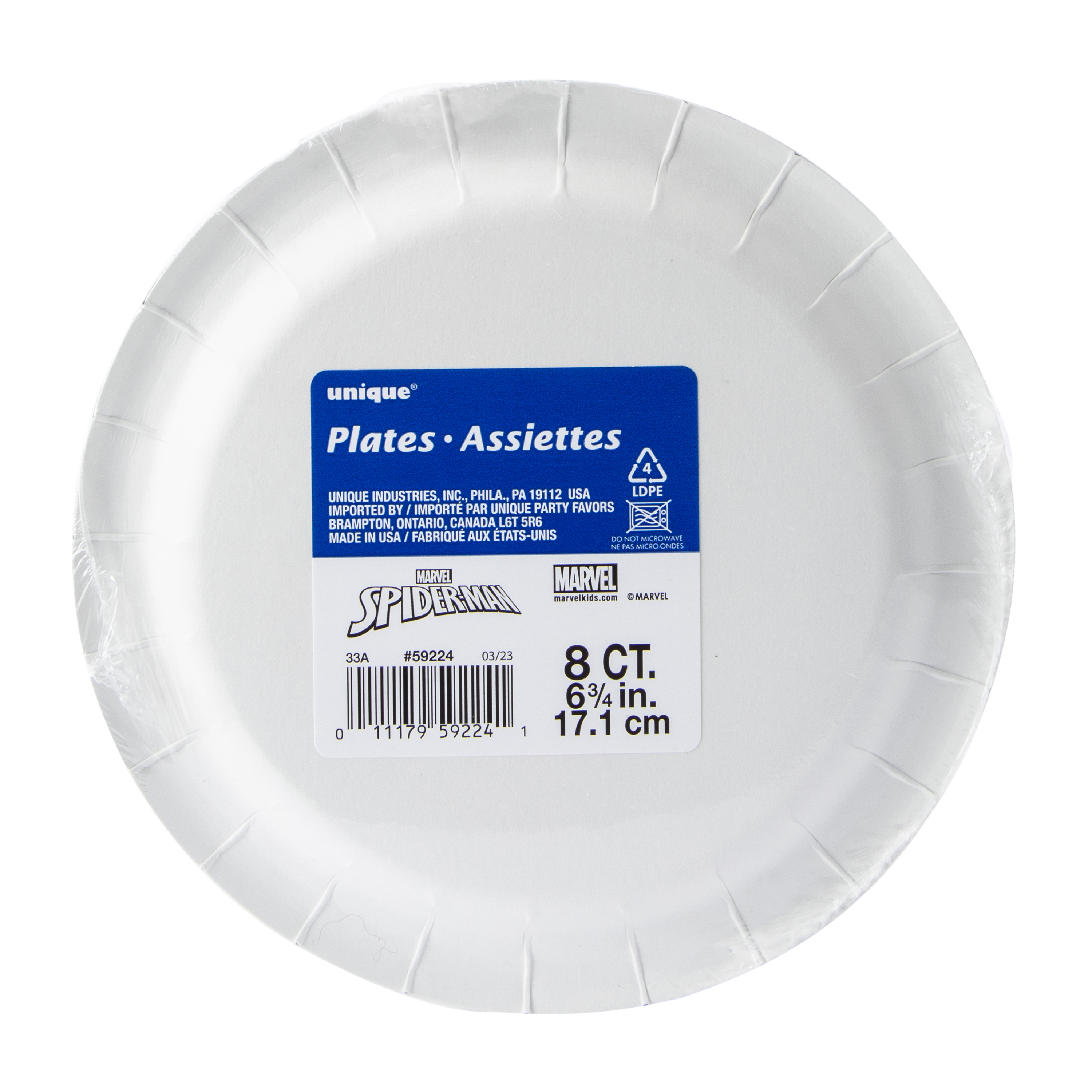 Marvel Spider-Man Party Plates 8-Pack