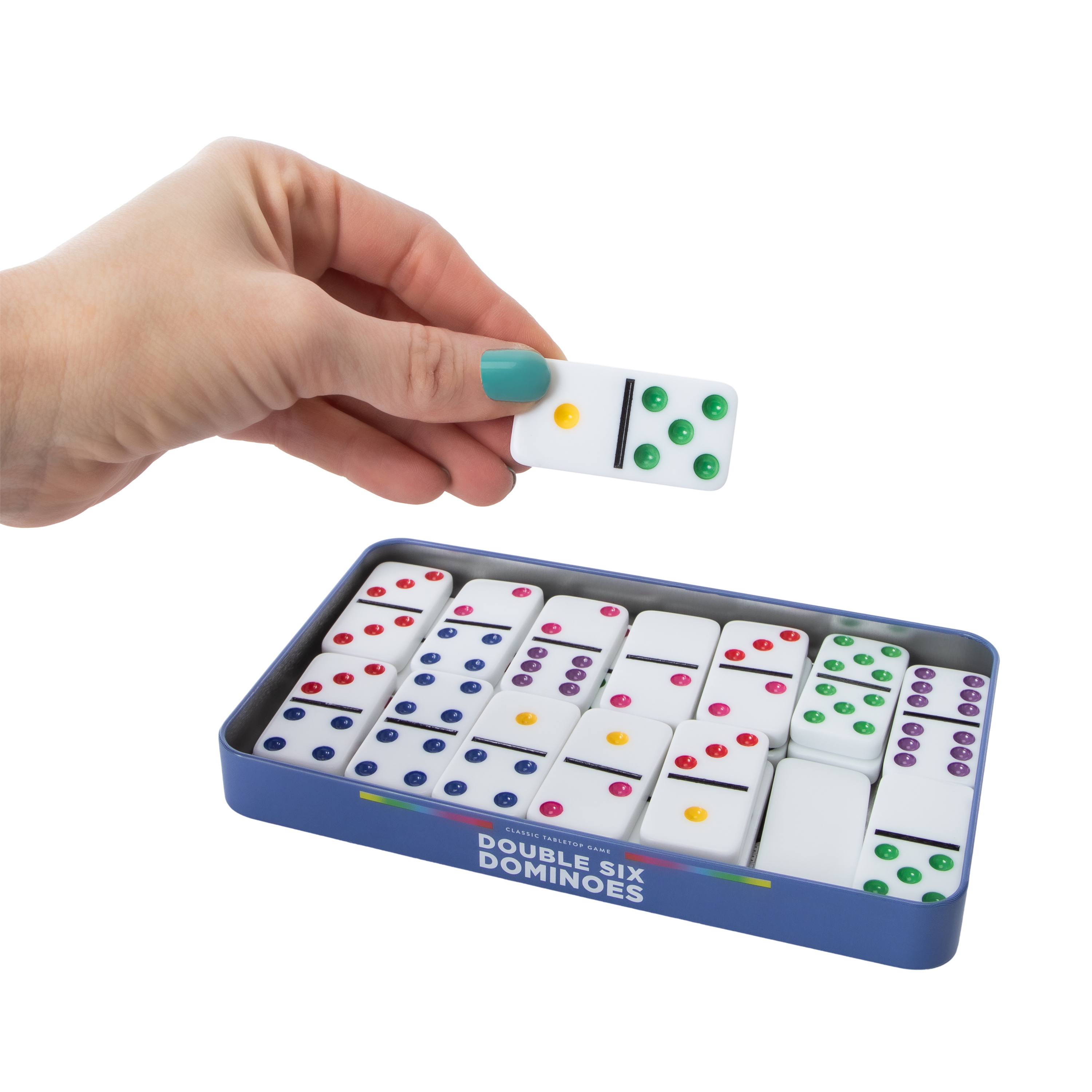 Double Six Dominoes Set