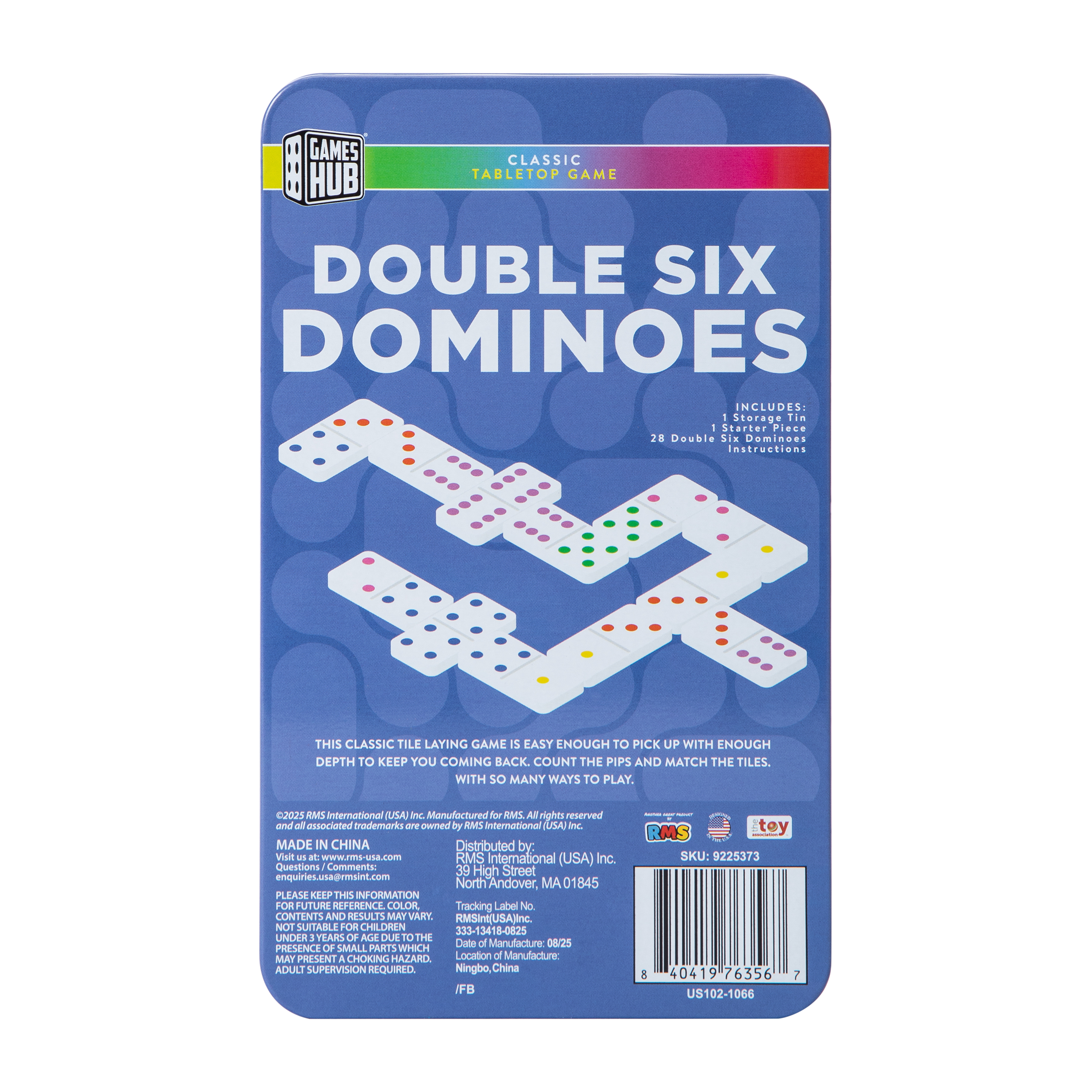Double Six Dominoes Set