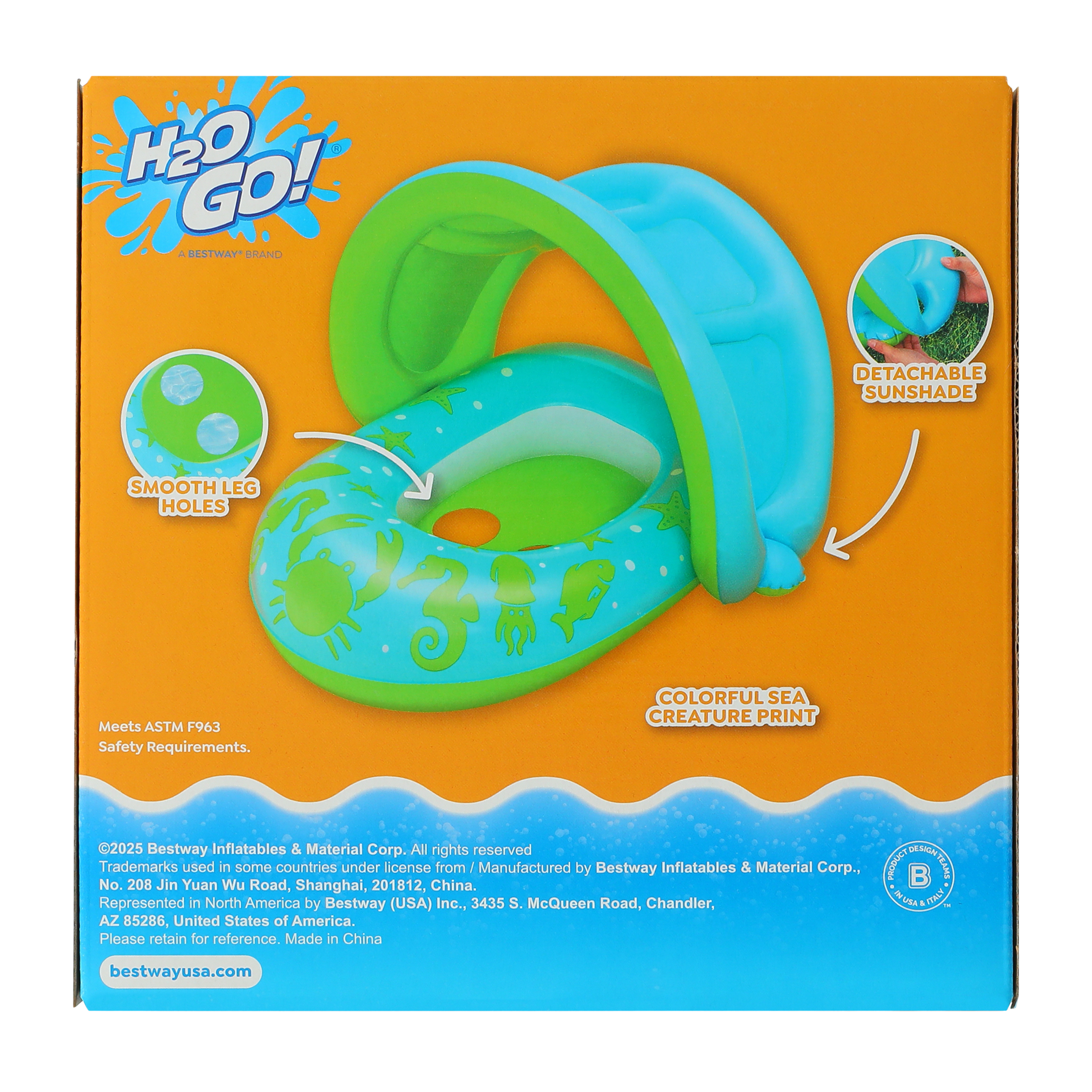 H2O Go!® Splash Star Shaded Baby Boat