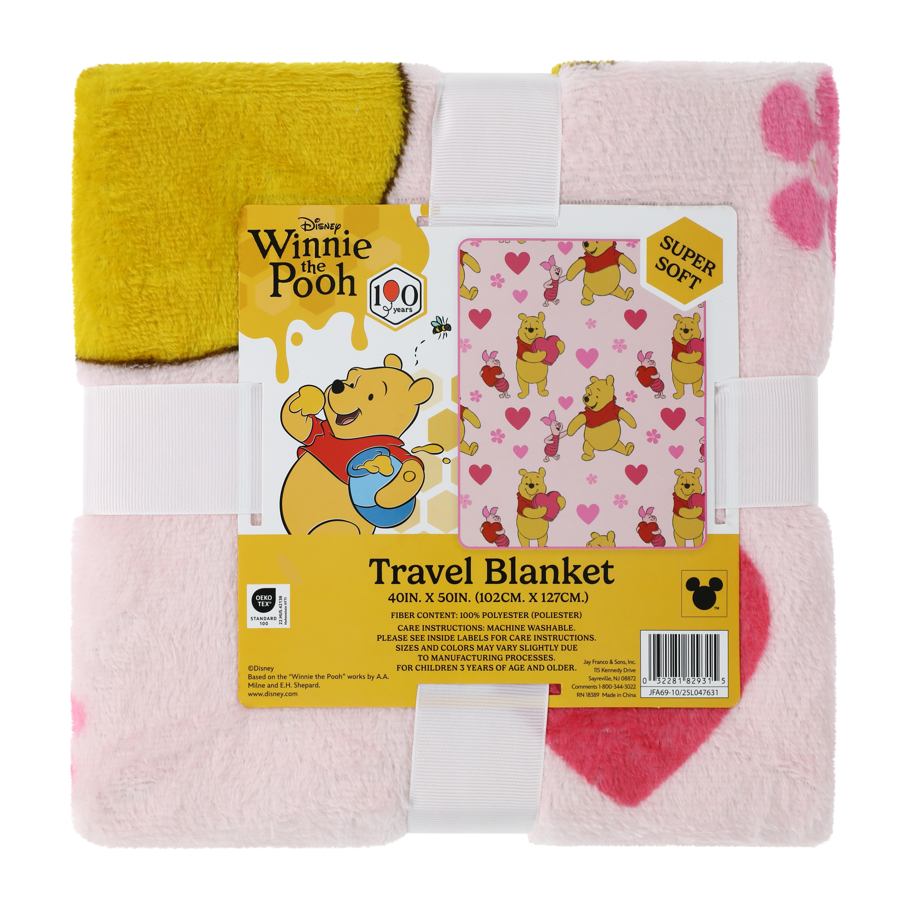 Disney Winnie The Pooh Travel Blanket 40inx50in