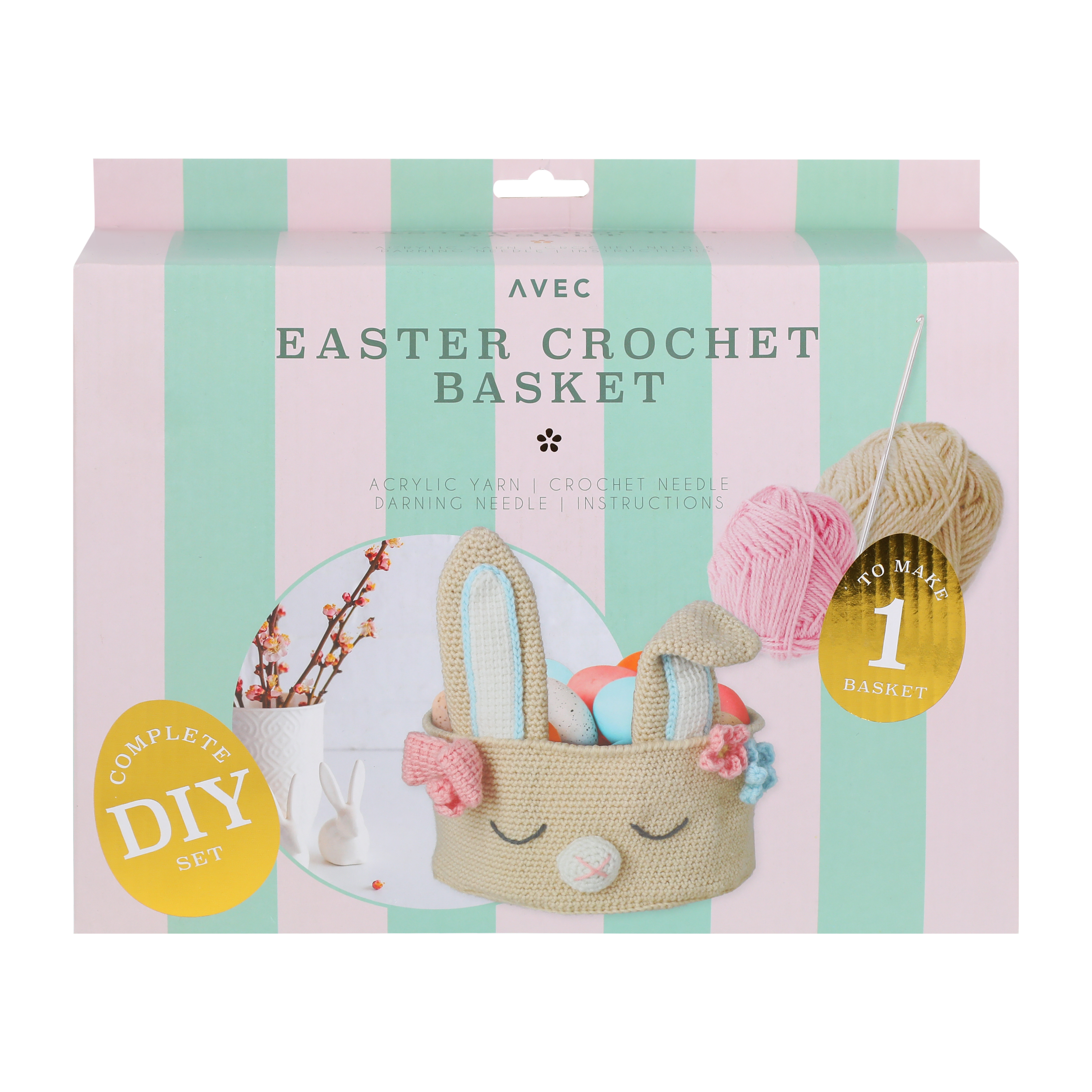 Avec Easter Crochet Basket Set