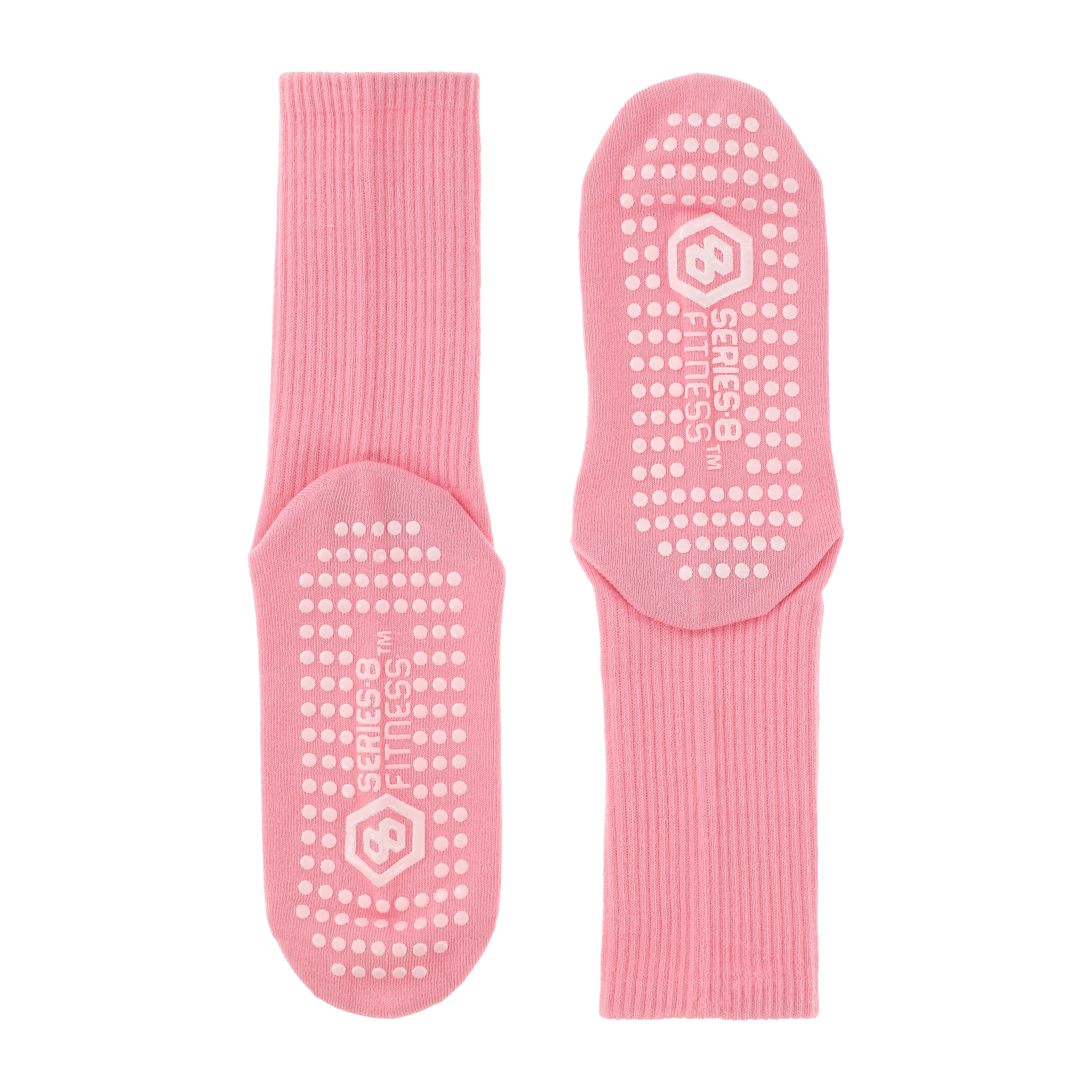 Series-8 Fitness™ Non-Slip Fitness Socks Crew Style
