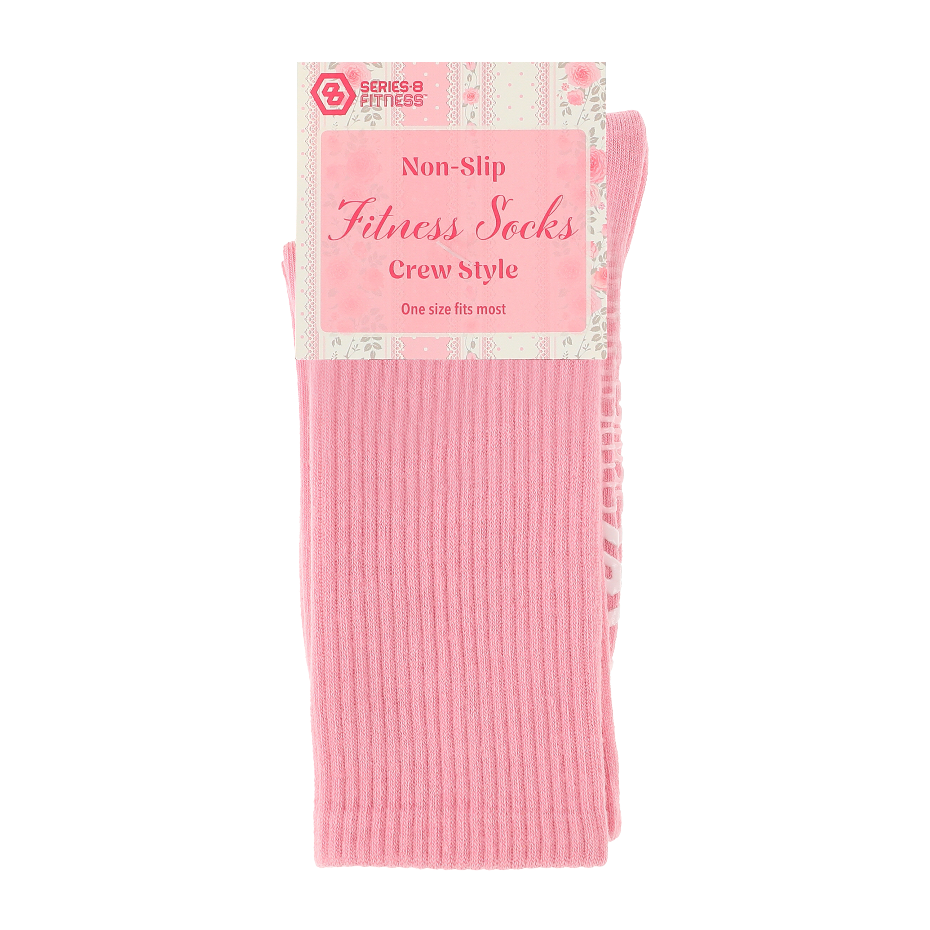 Series-8 Fitness™ Non-Slip Fitness Socks Crew Style