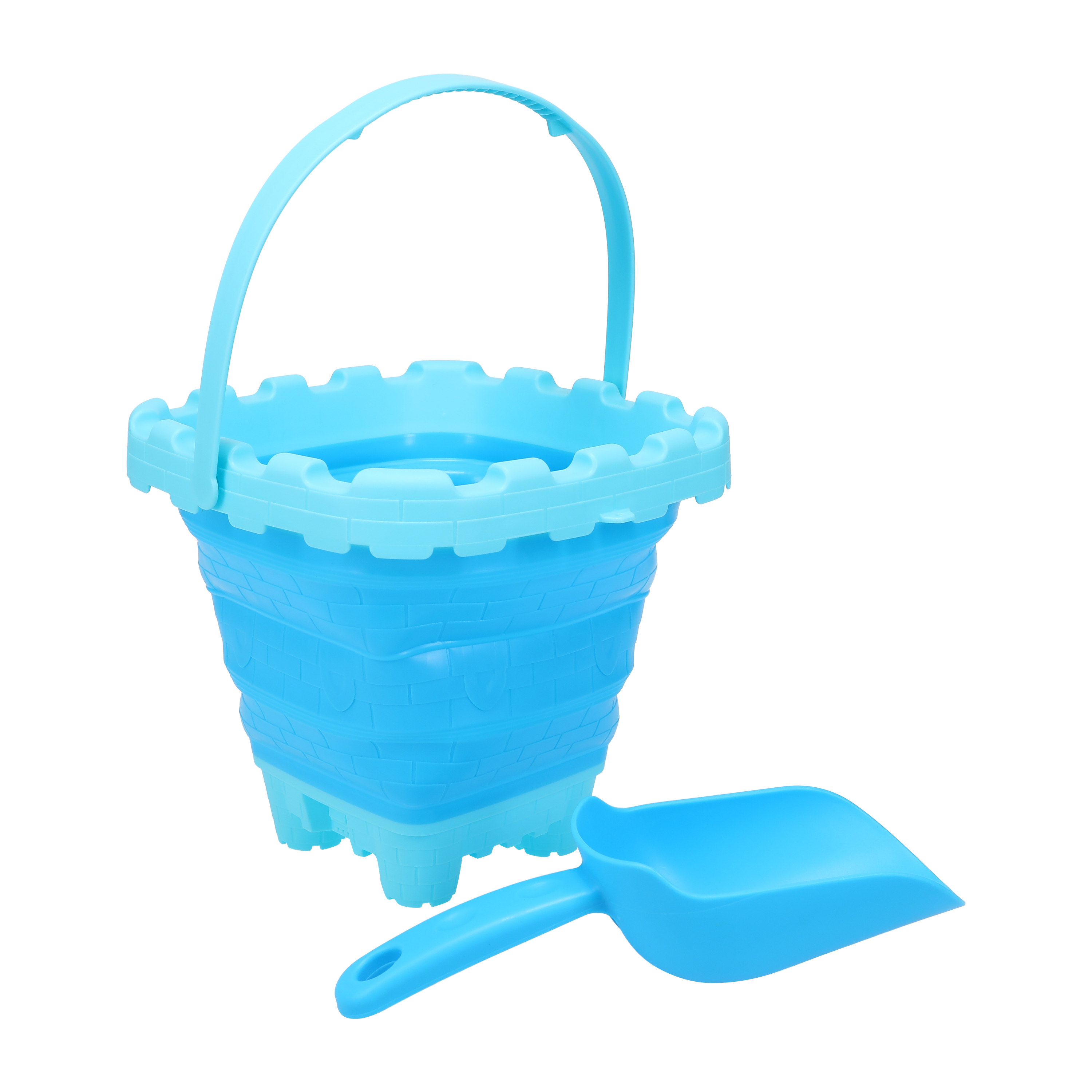 Beach Collapsible Bucket + Shovel Set