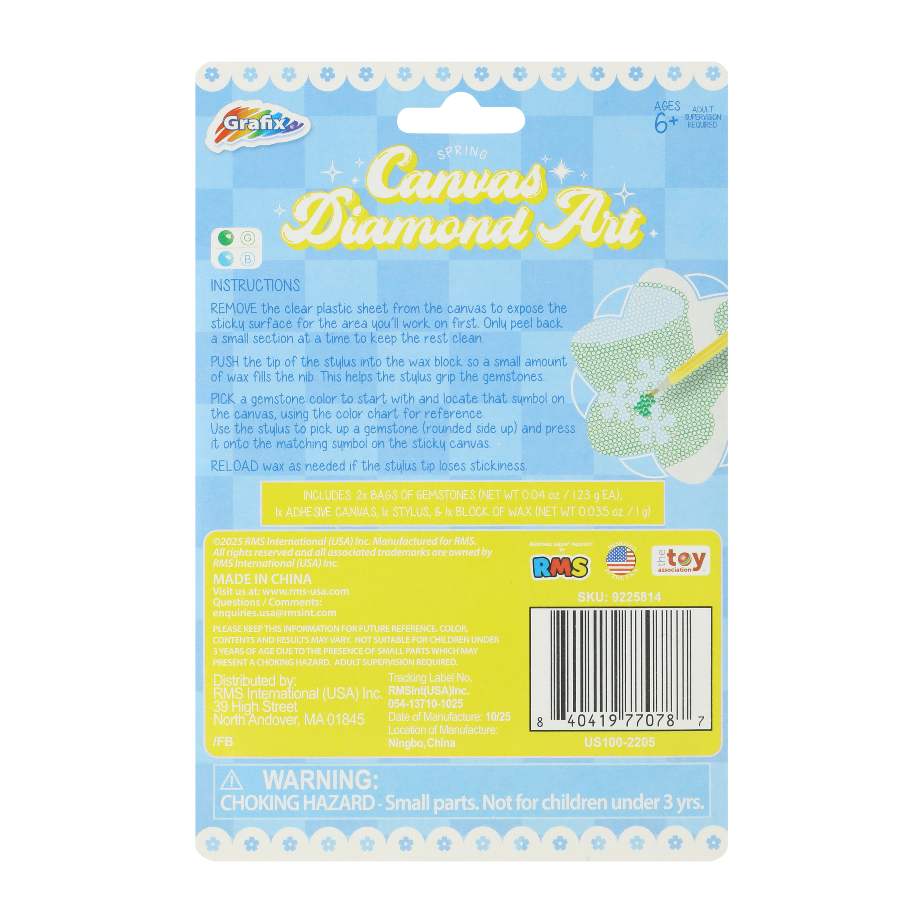 Grafix® Spring Canvas Diamond Art Set