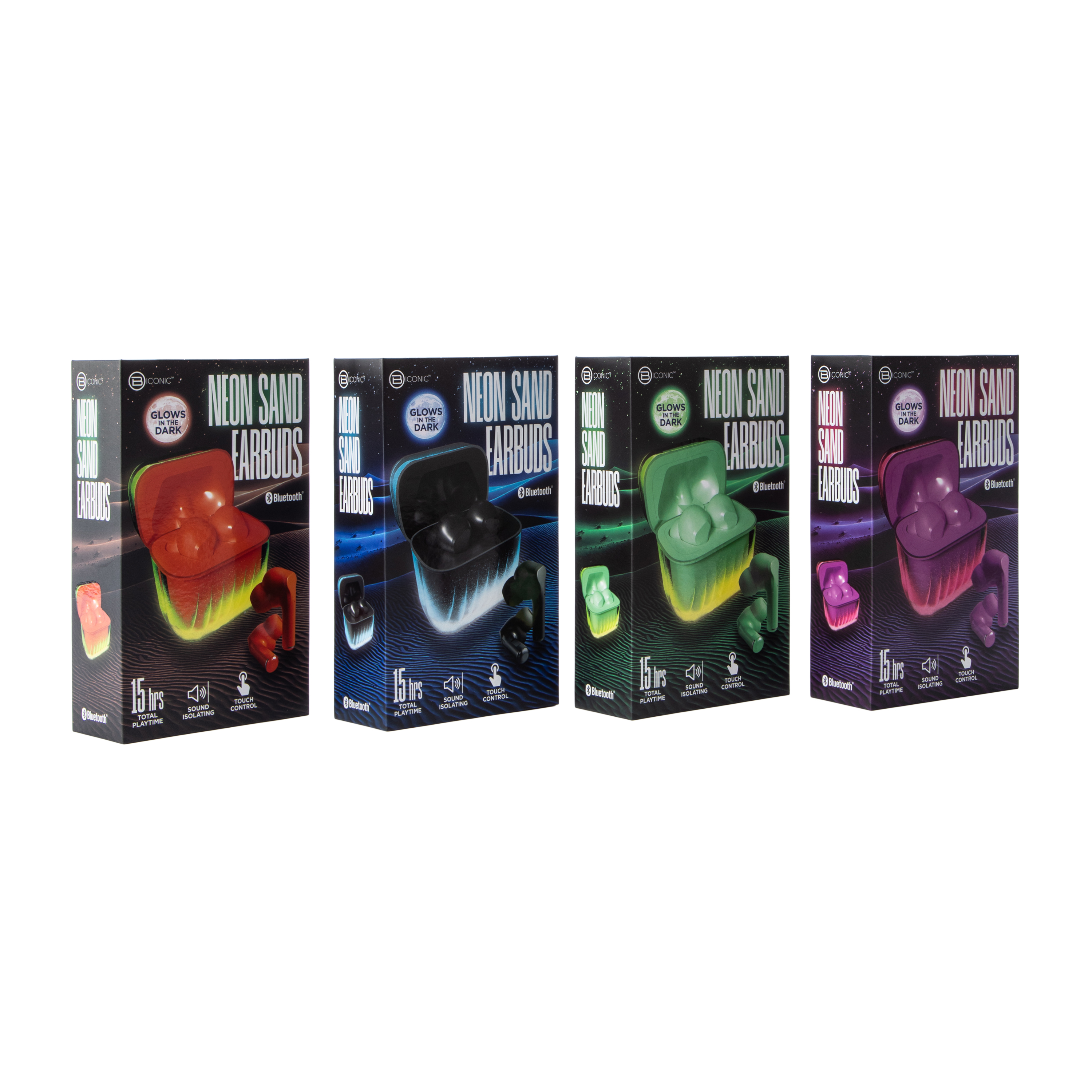 Biconic™ Neon Sand Earbuds (Styles May Vary)