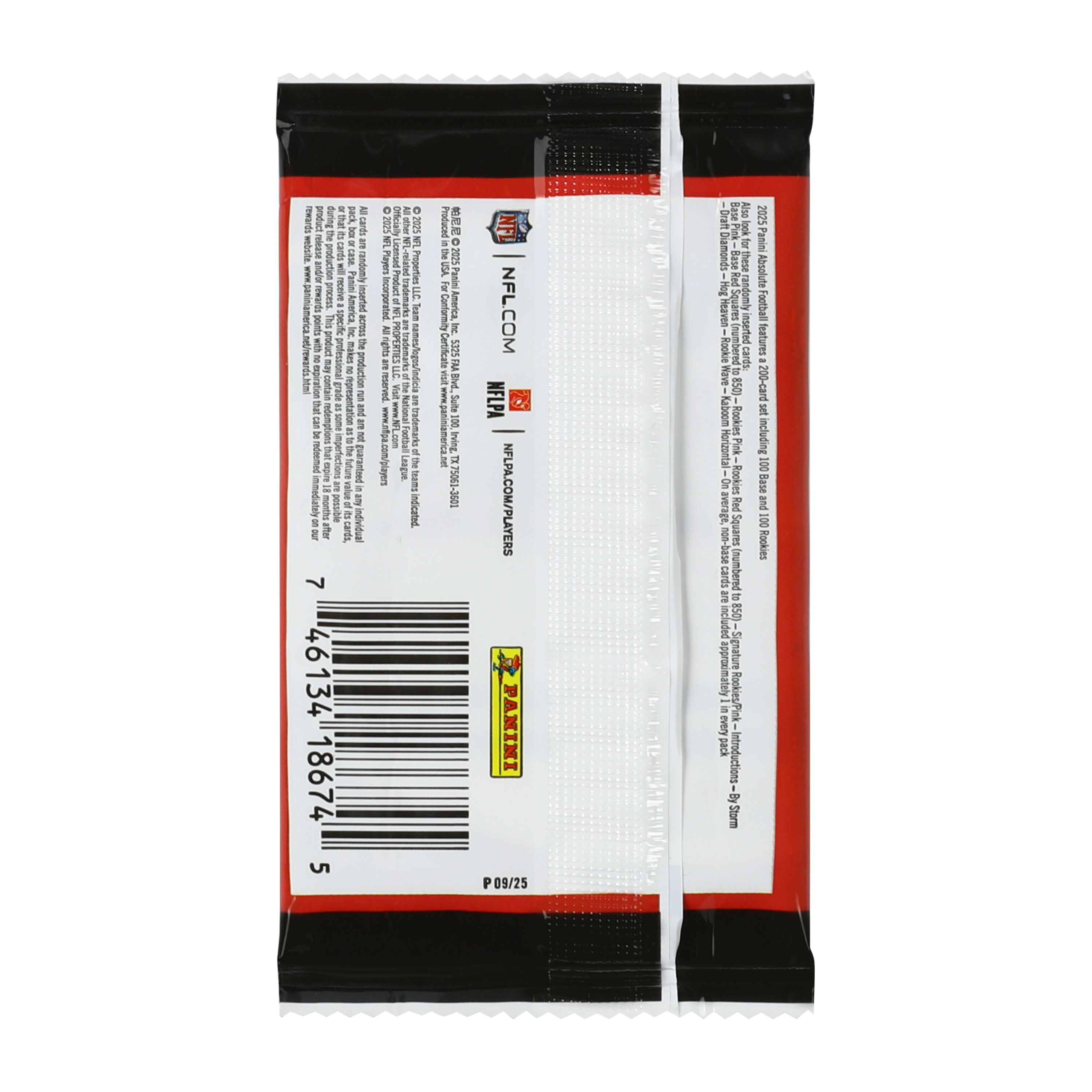 NFL Absolute Football 2025 Cards