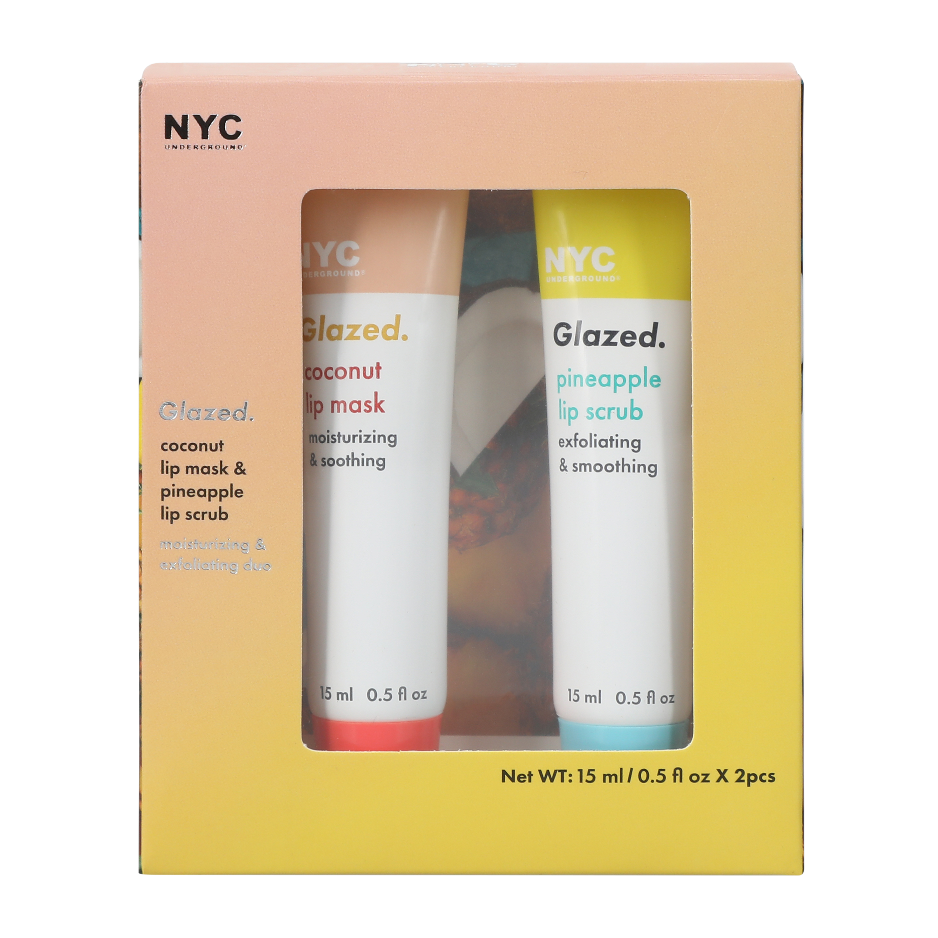 NYC Underground Glazed Lip Scrub 0.5oz 2-Pack