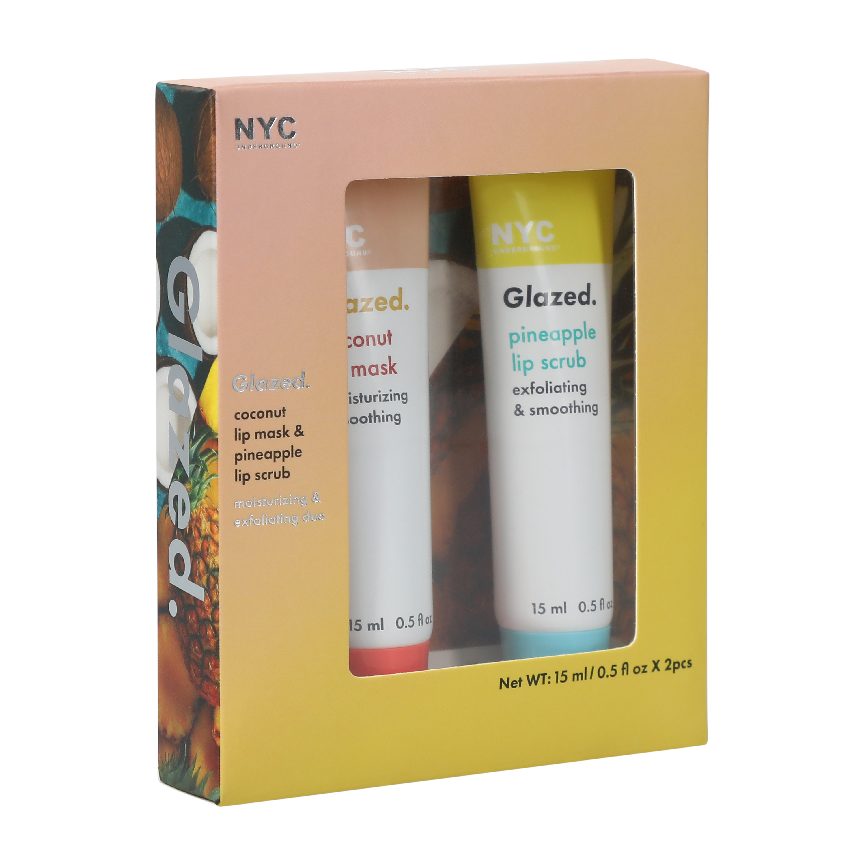 NYC Underground Glazed Lip Scrub 0.5oz 2-Pack