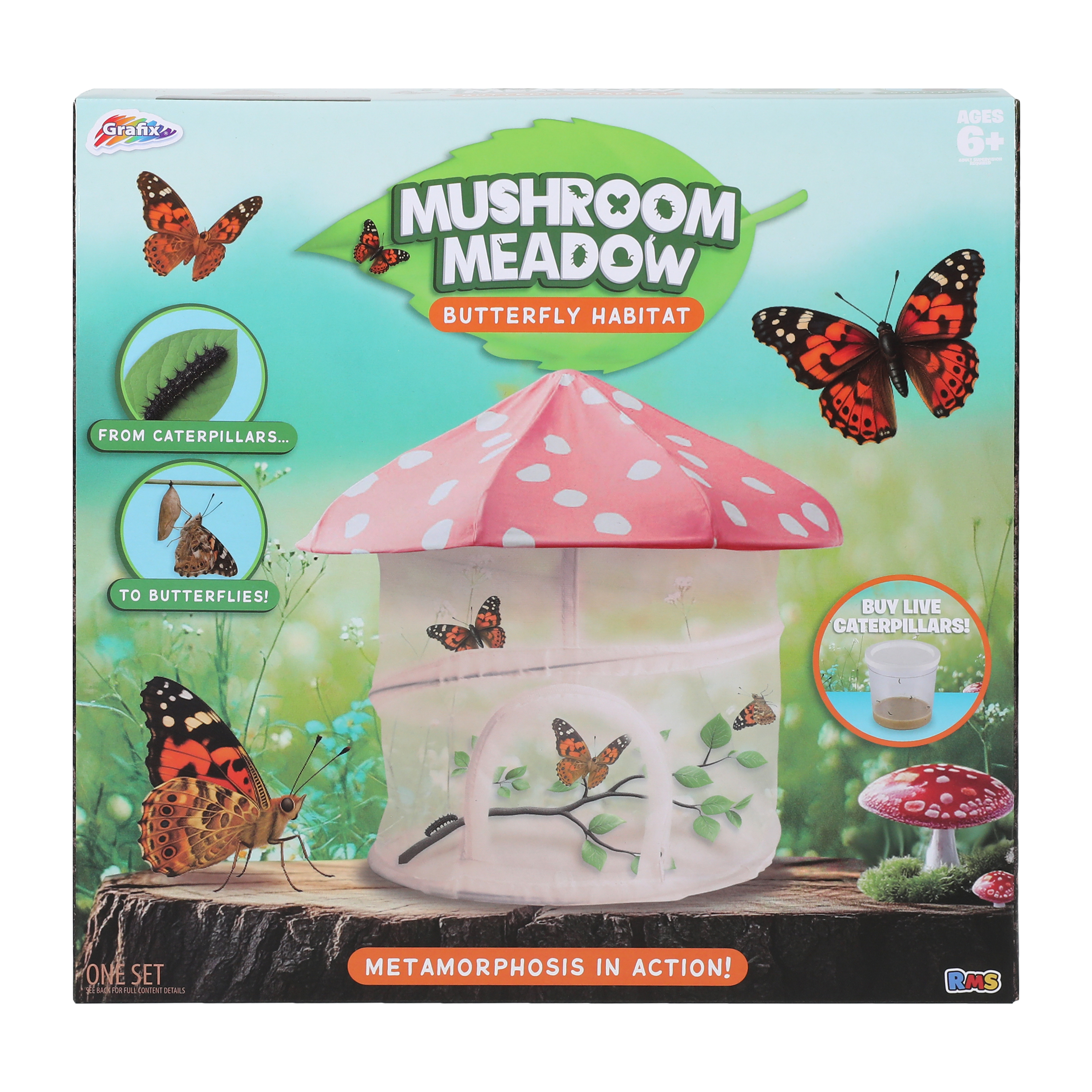 Grafix® Mushroom Meadow Butterfly Habitat