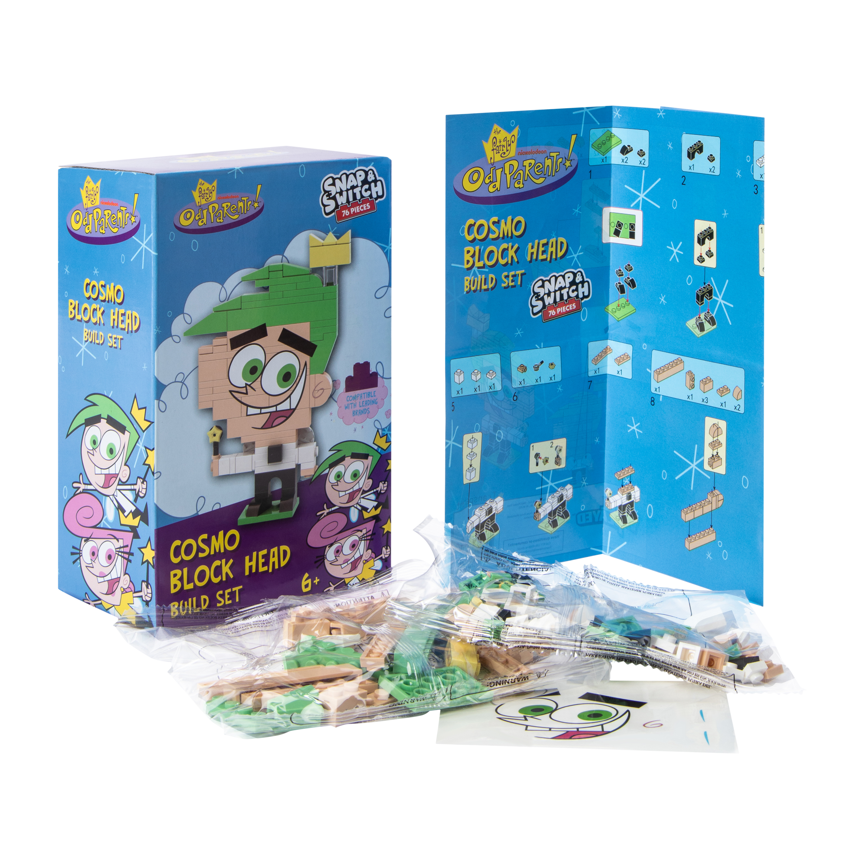 Nickelodeon™ Snap & Switch Block Head Build Set