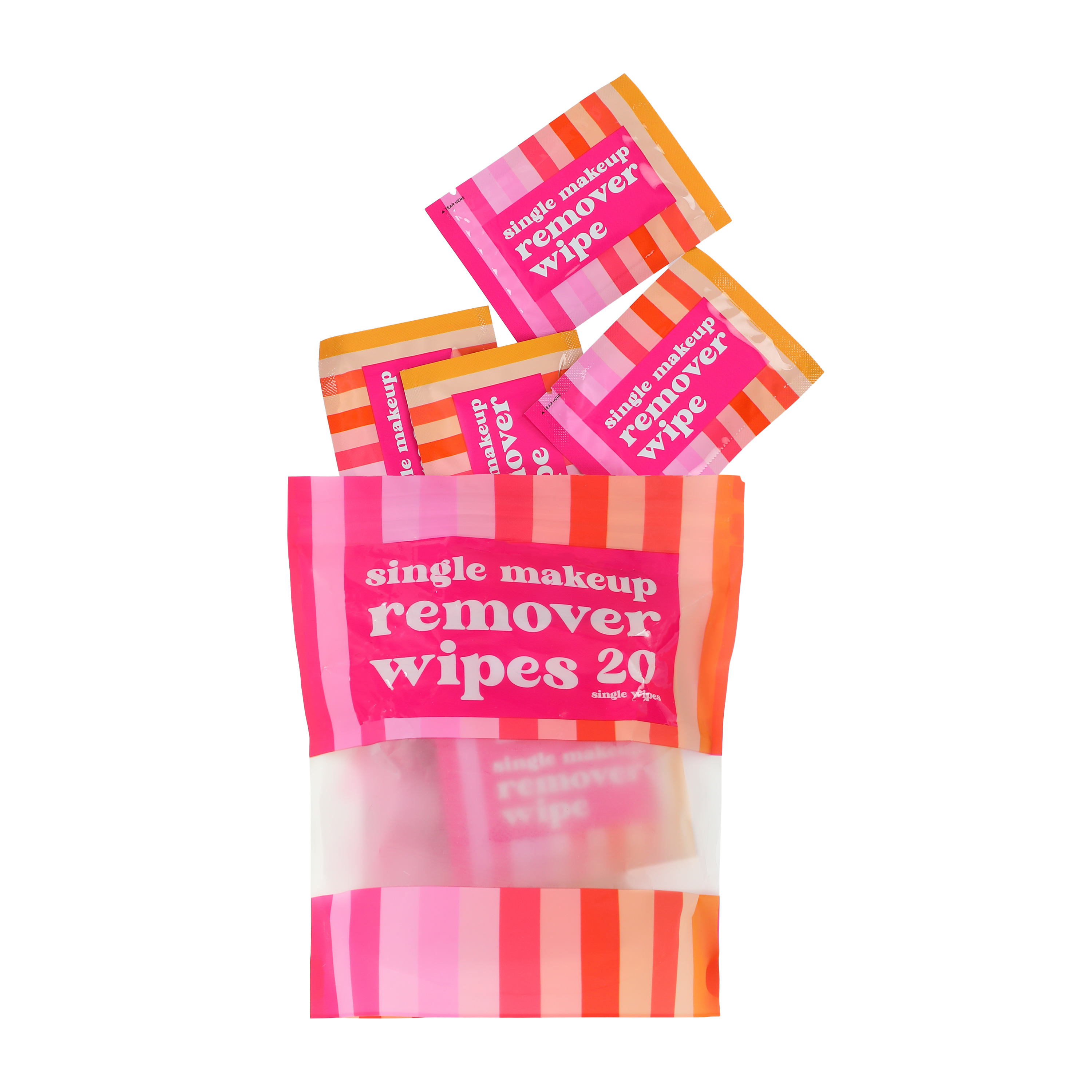 Single Makeup Remover Wipes 20-Pack