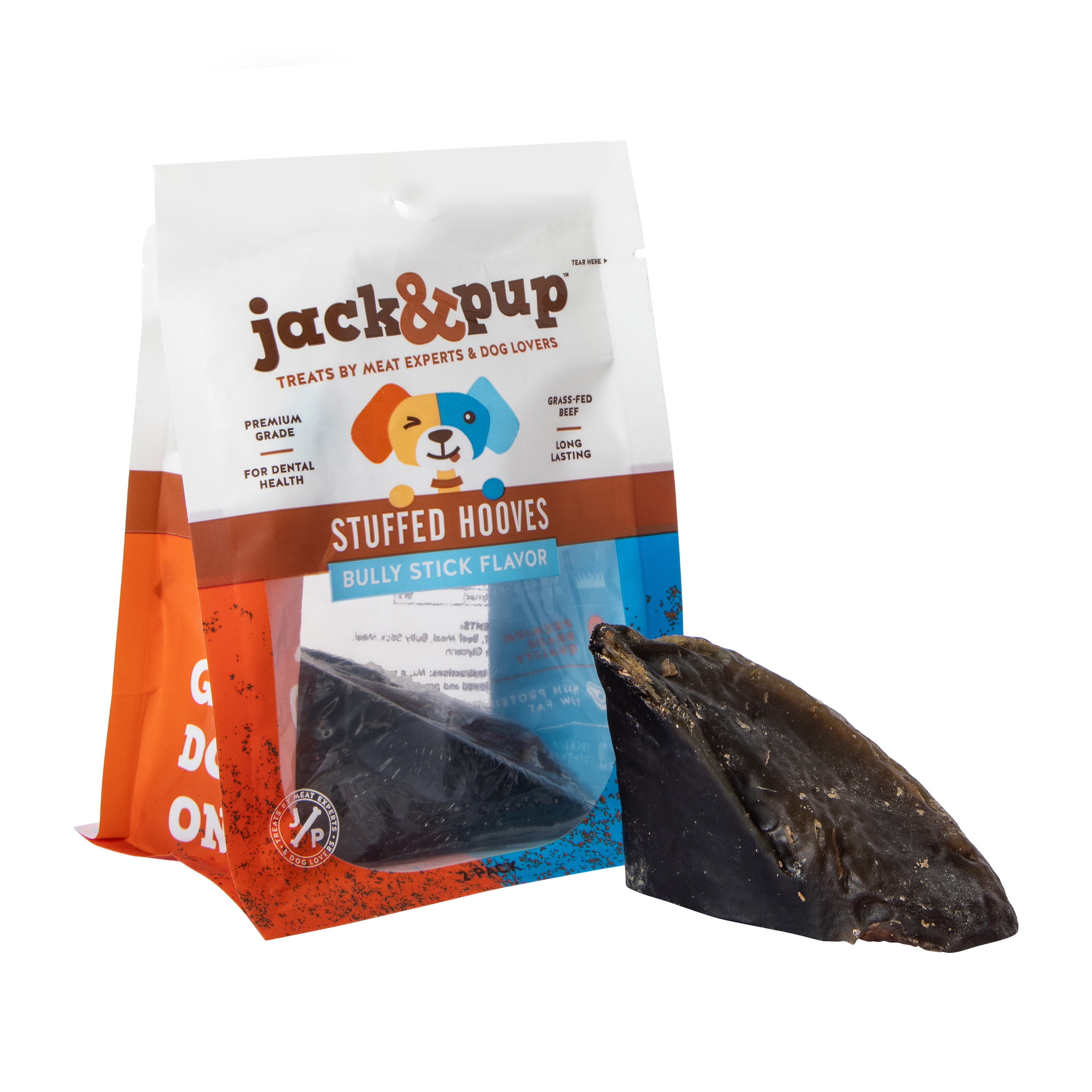 Jack & Pup™ Bully Stick Flavored Stuffed Hooves