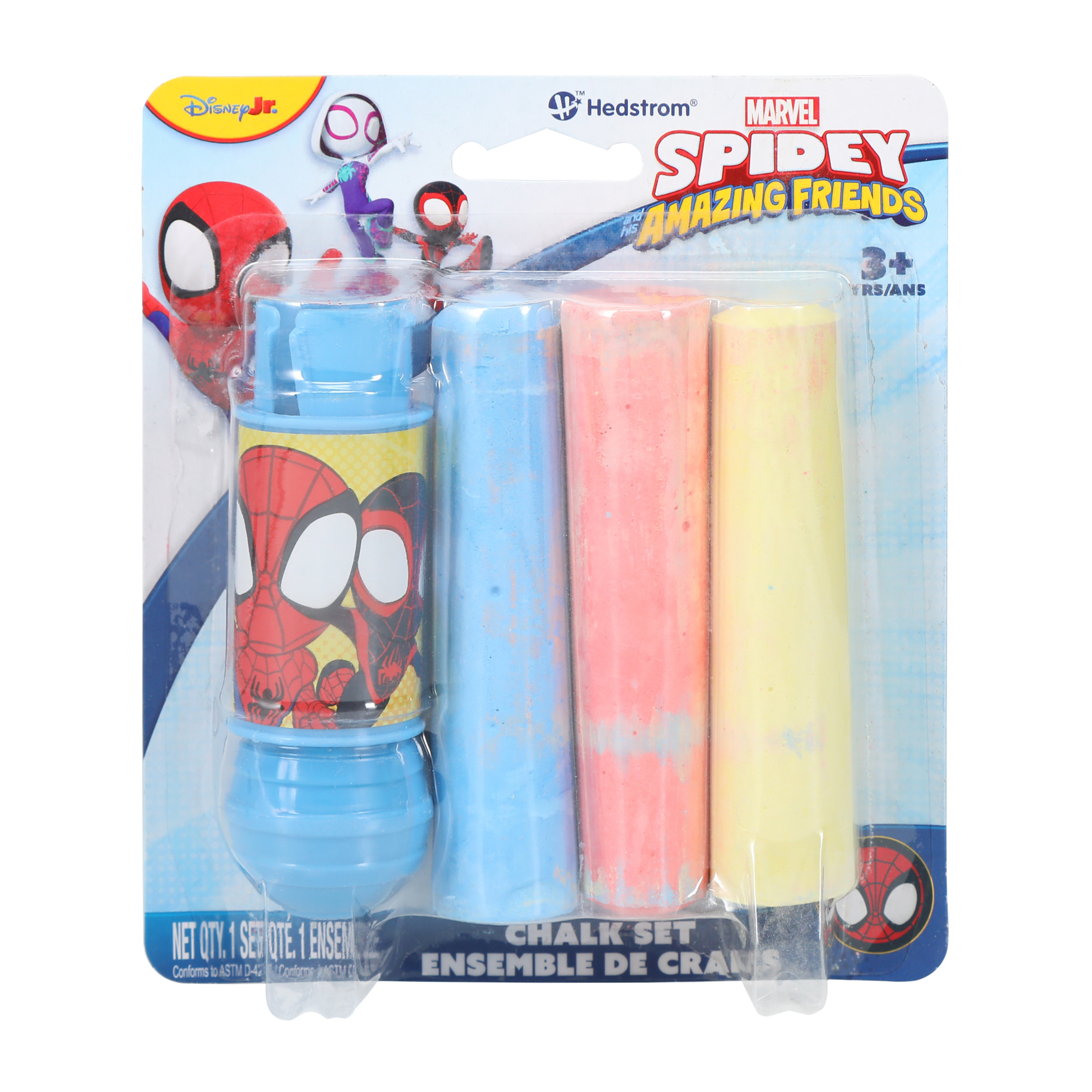 Disney Jr. Marvel Spidey Amazing Friends Chalk 3-Pack