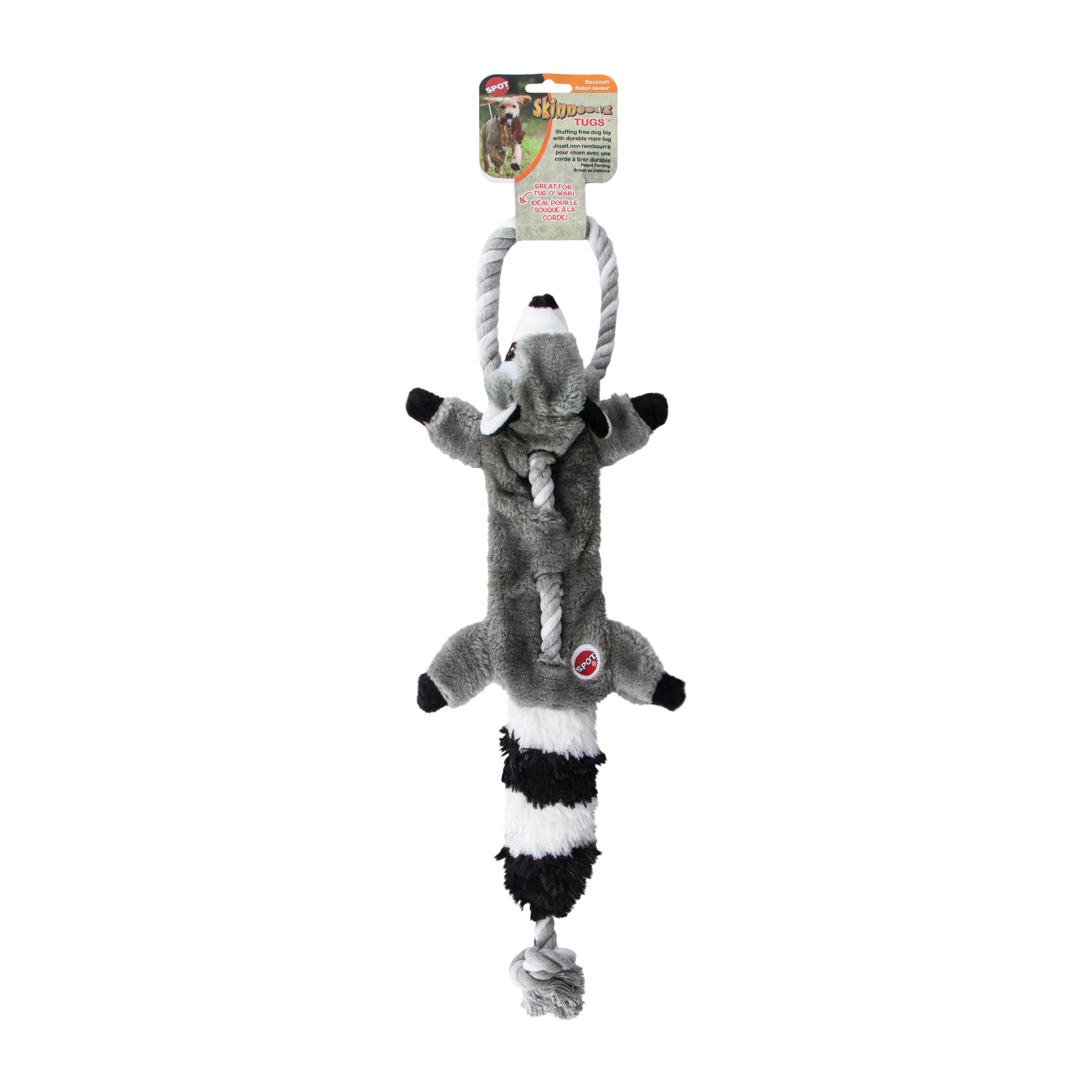 Spot® Skinneeez Tugs Racoon Dog Toy