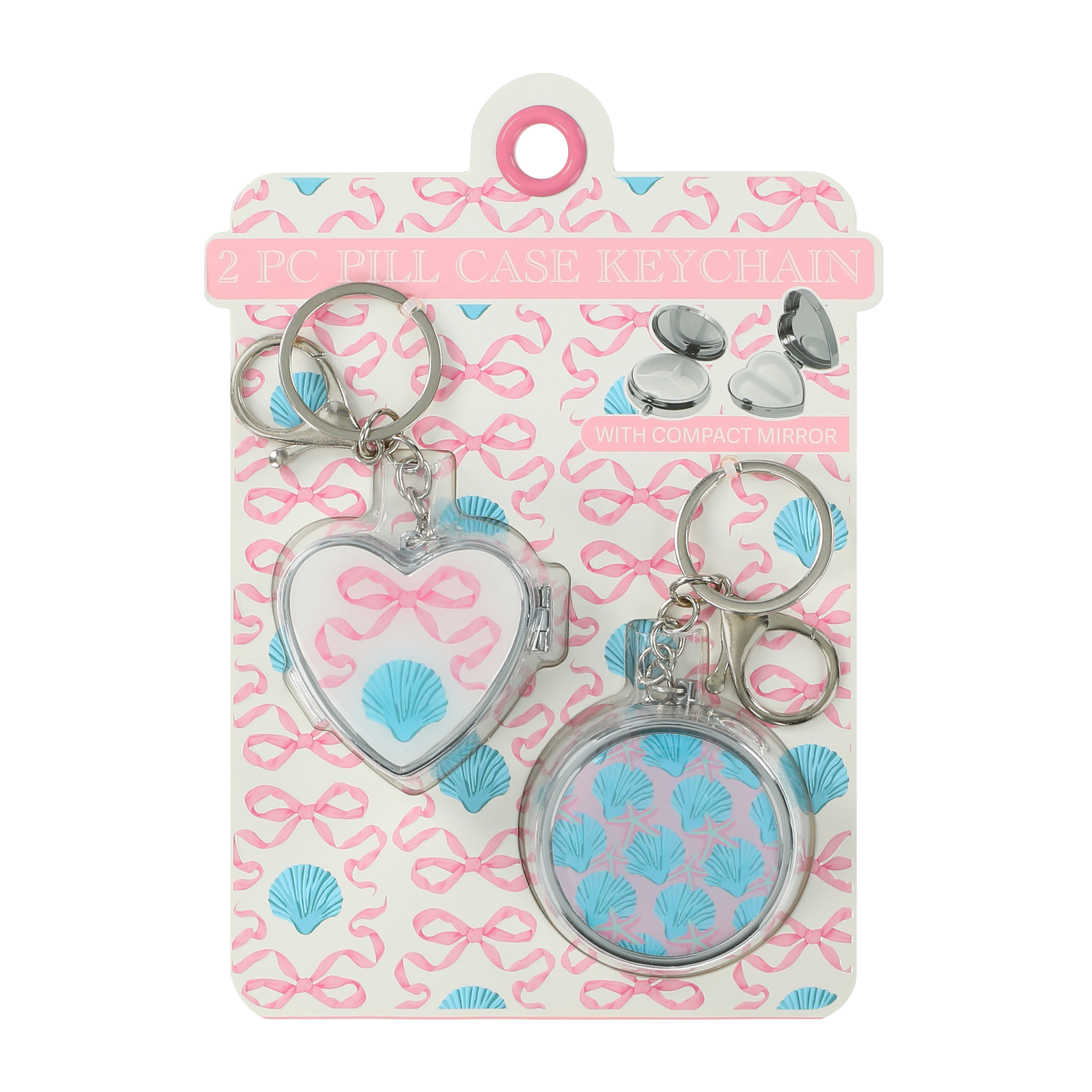 Pill Case Keychain 2-pack