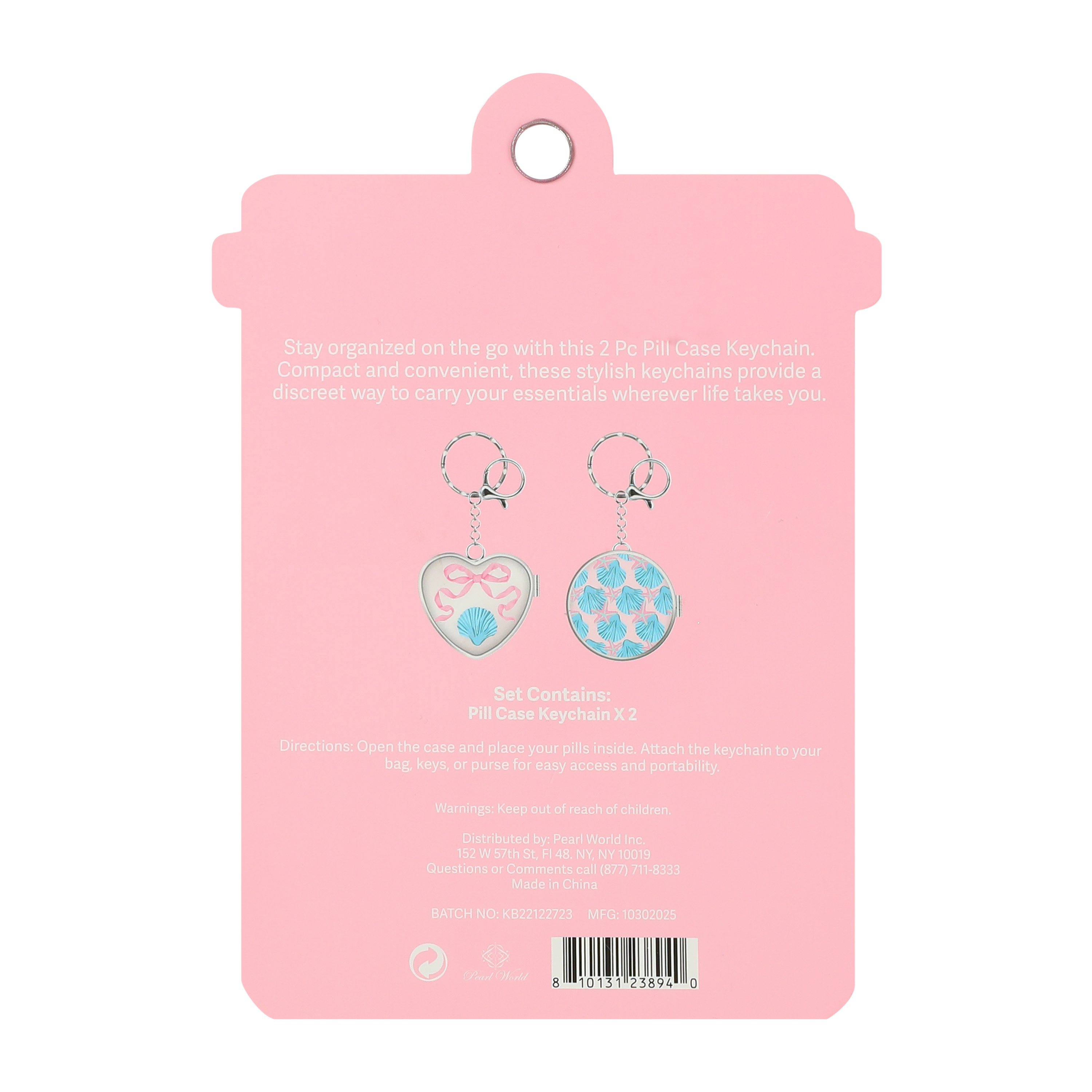 Pill Case Keychain 2-pack