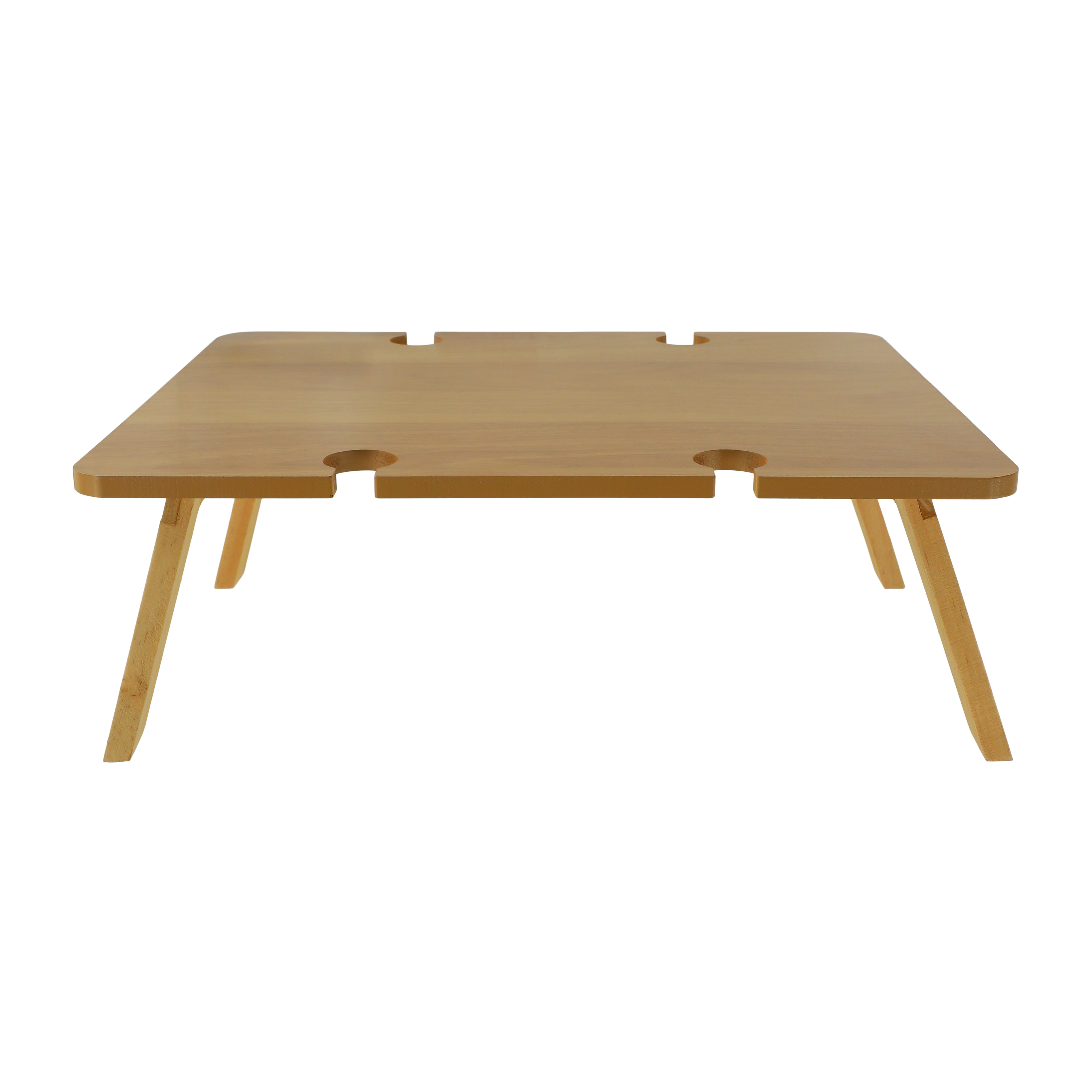 Foldable Wood Table Cupholder