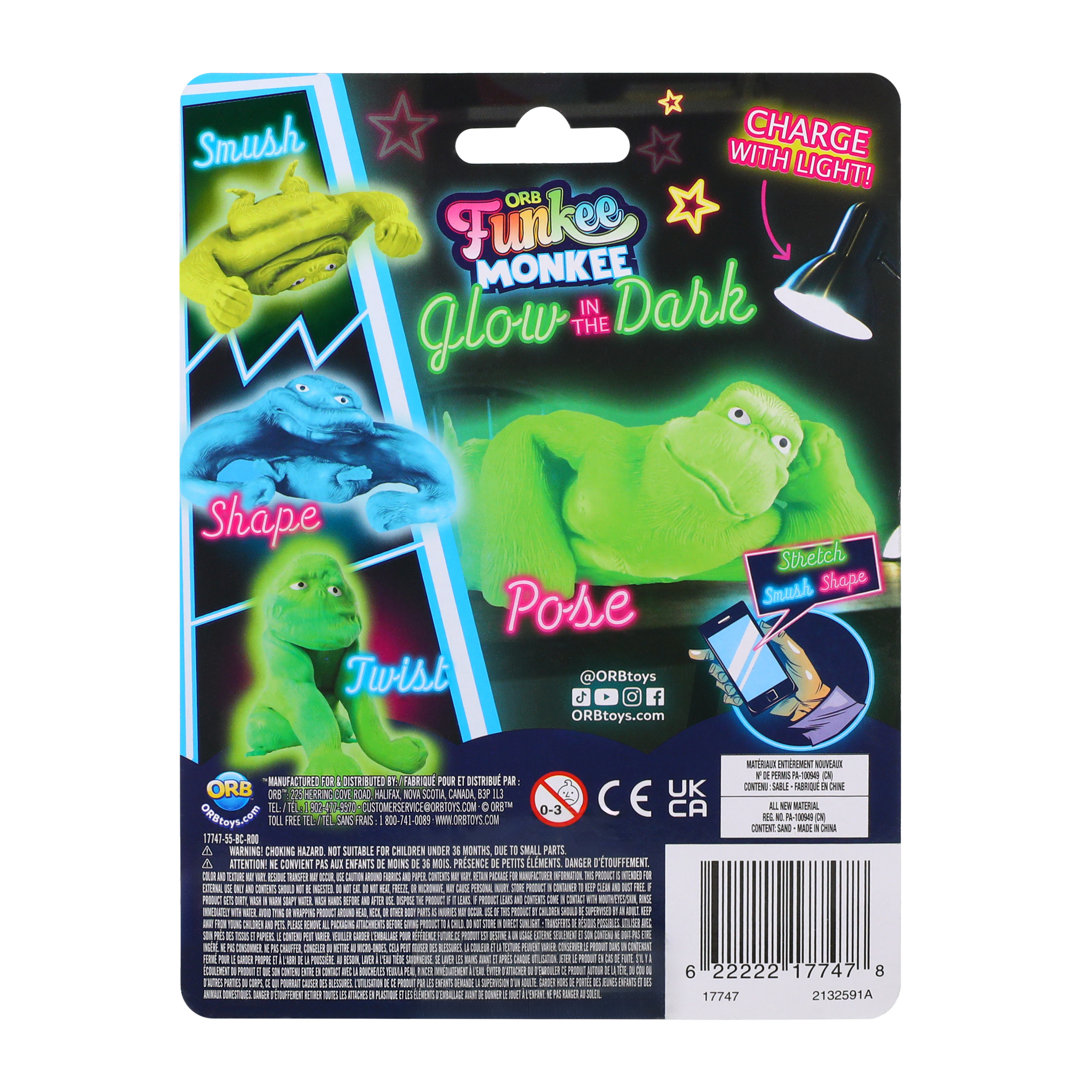 ORB™ Funkee Monkee Toy (Styles May Vary)