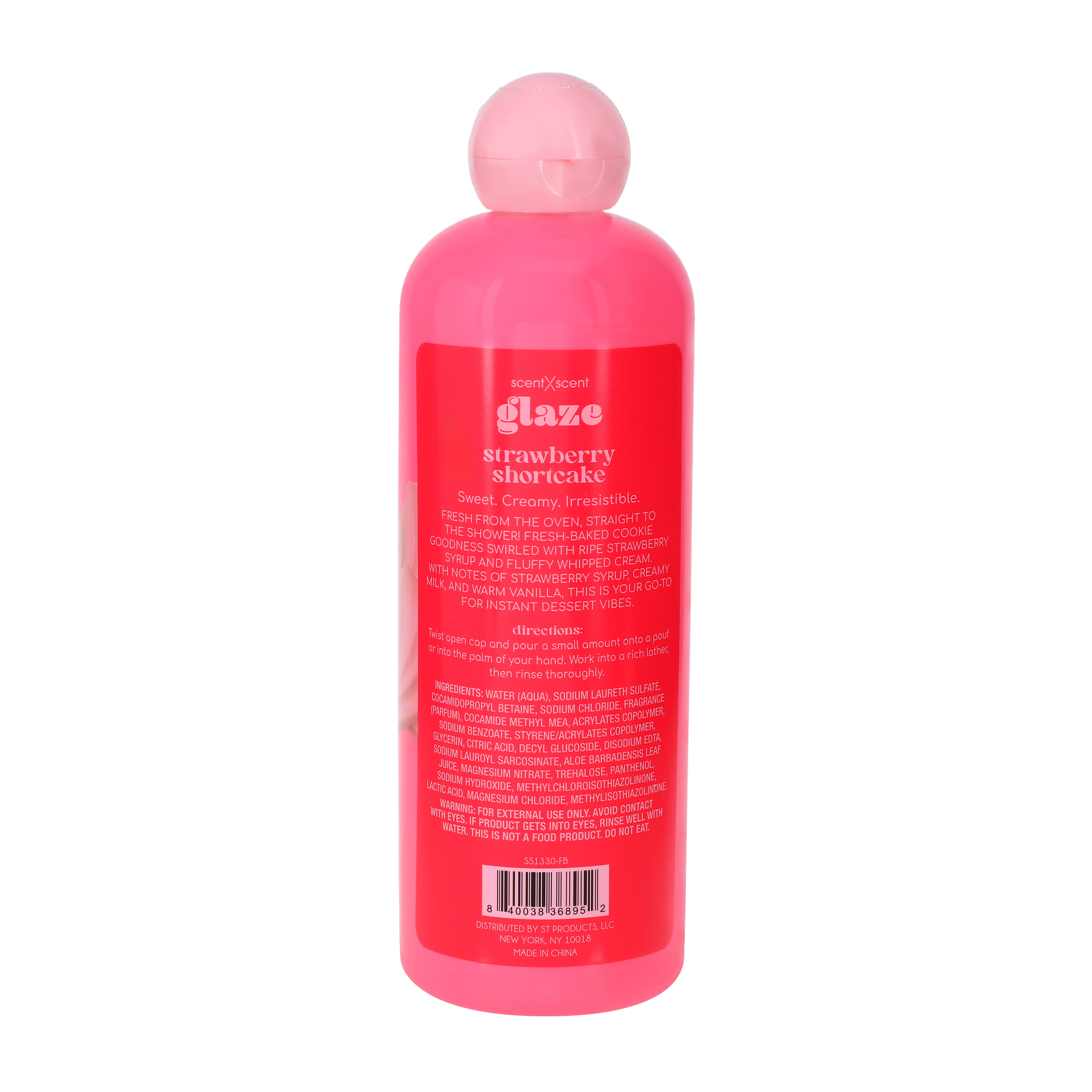 ScentXScent Glaze Strawberry Cookie Body Wash 16oz