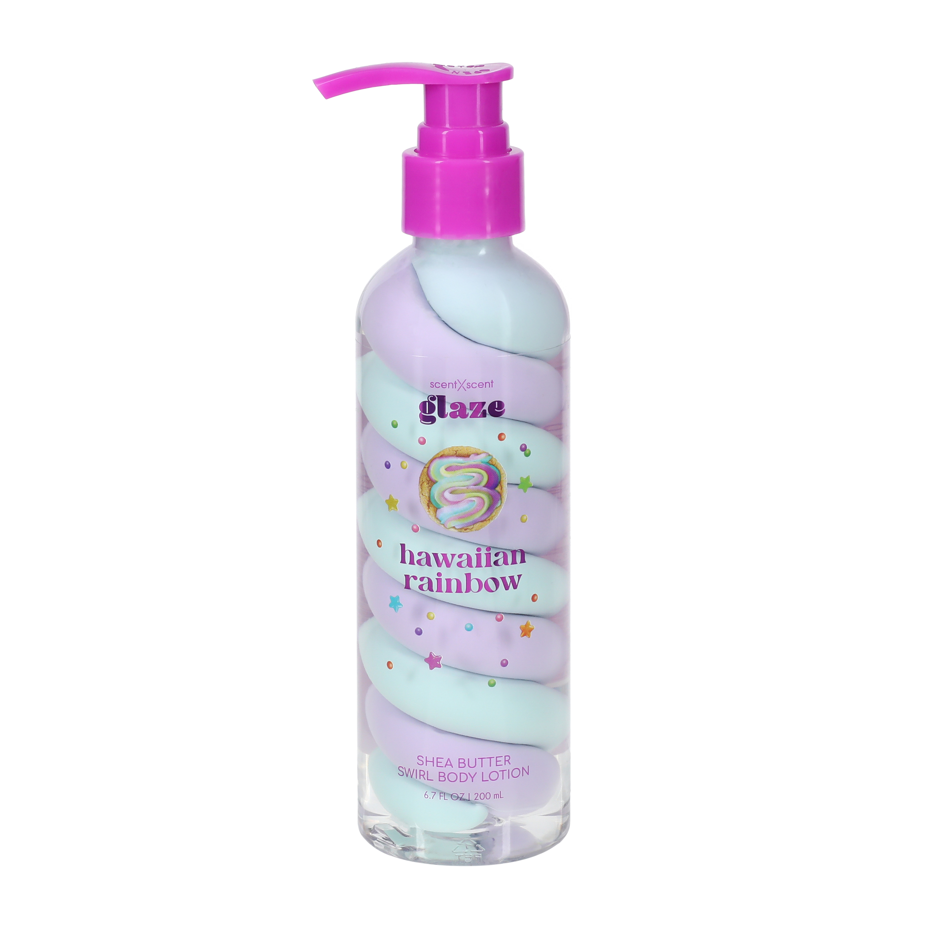 ScentXScent Glaze Hawaiian Rainbow Shea Butter Swirl Body Lotion 6.7oz