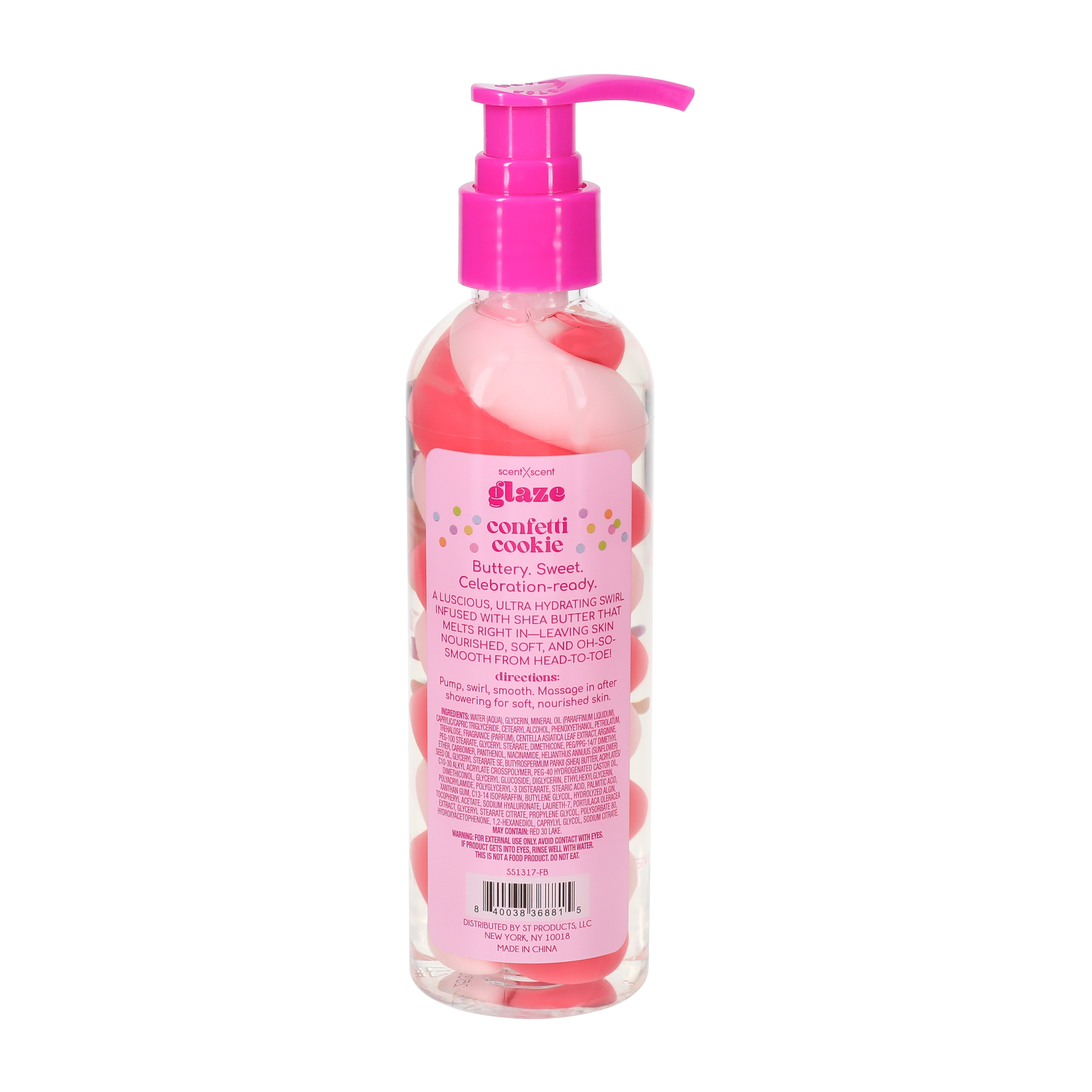 ScentXScent Glaze Confetti Cookie Shea Butter Swirl Body Lotion 6.7oz
