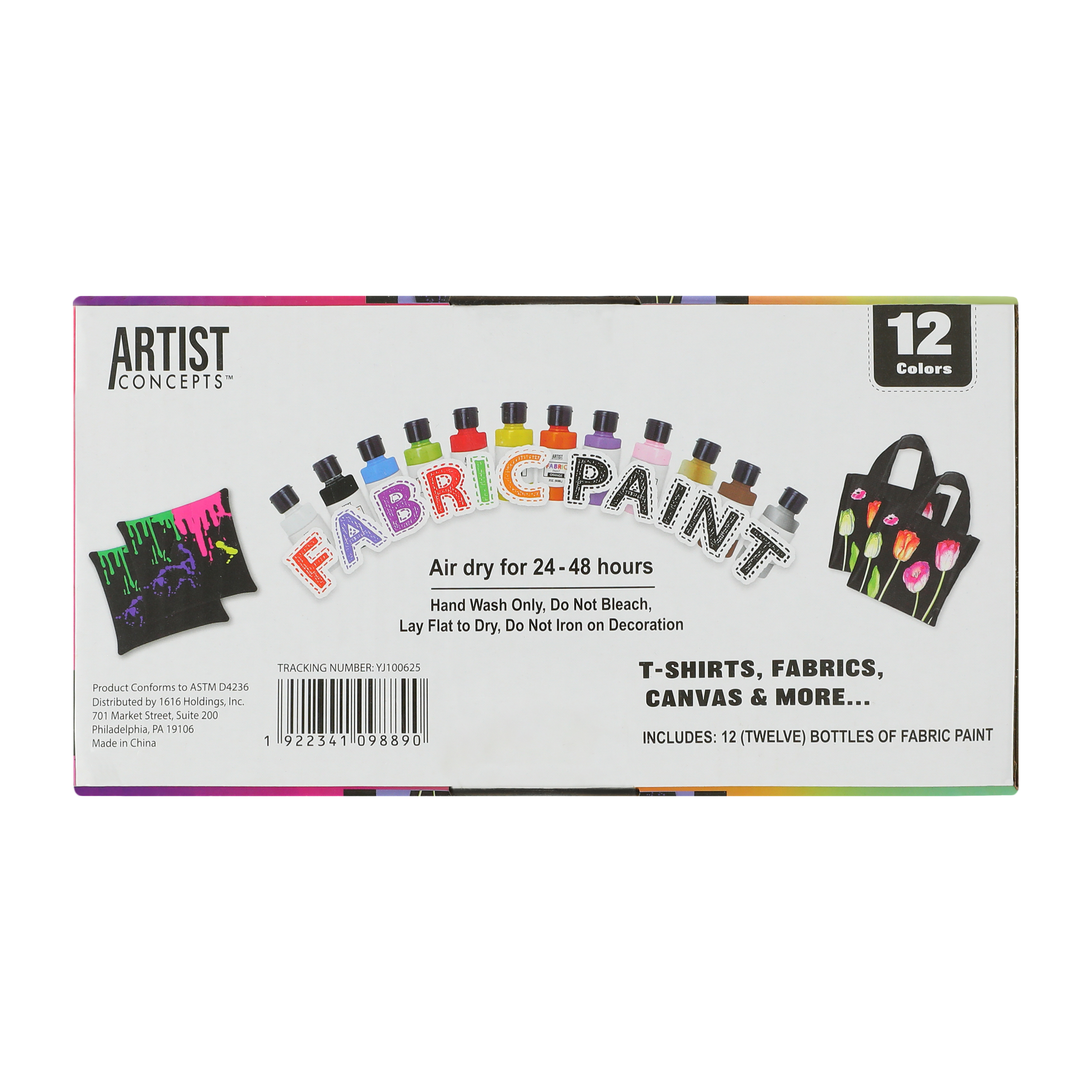 Artist Concepts™ Fabric Paint 12-Pack