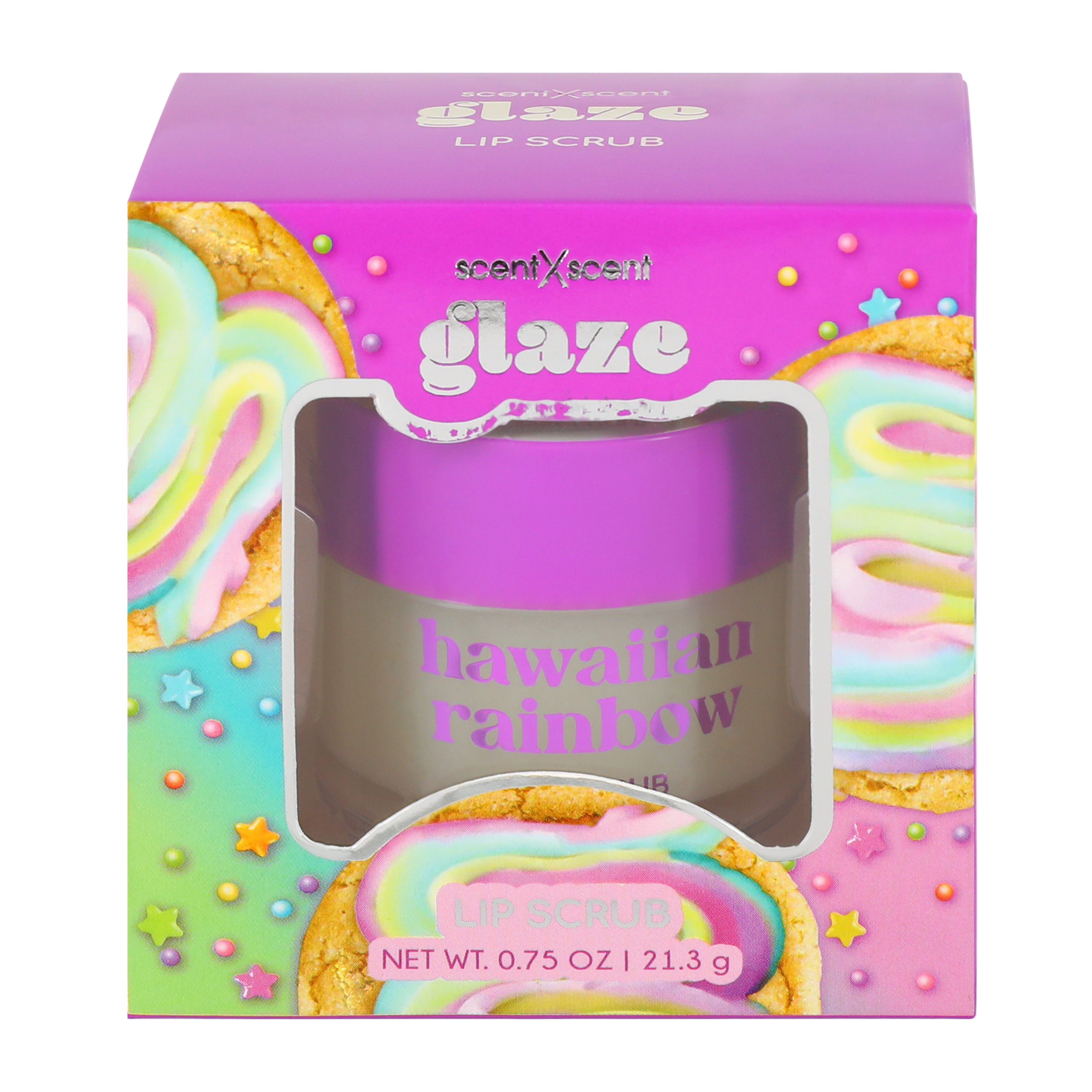 ScentXScent Glaze Hawaiian Rainbow Lip Scrub 0.75oz