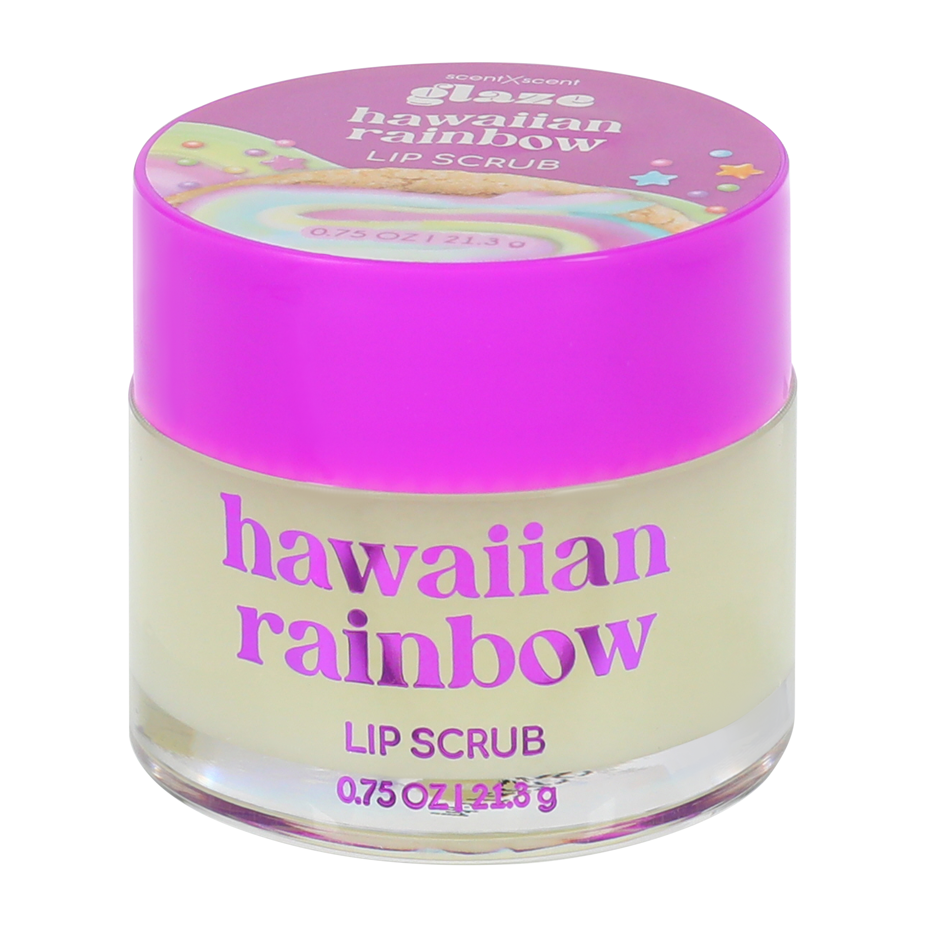 ScentXScent Glaze Hawaiian Rainbow Lip Scrub 0.75oz