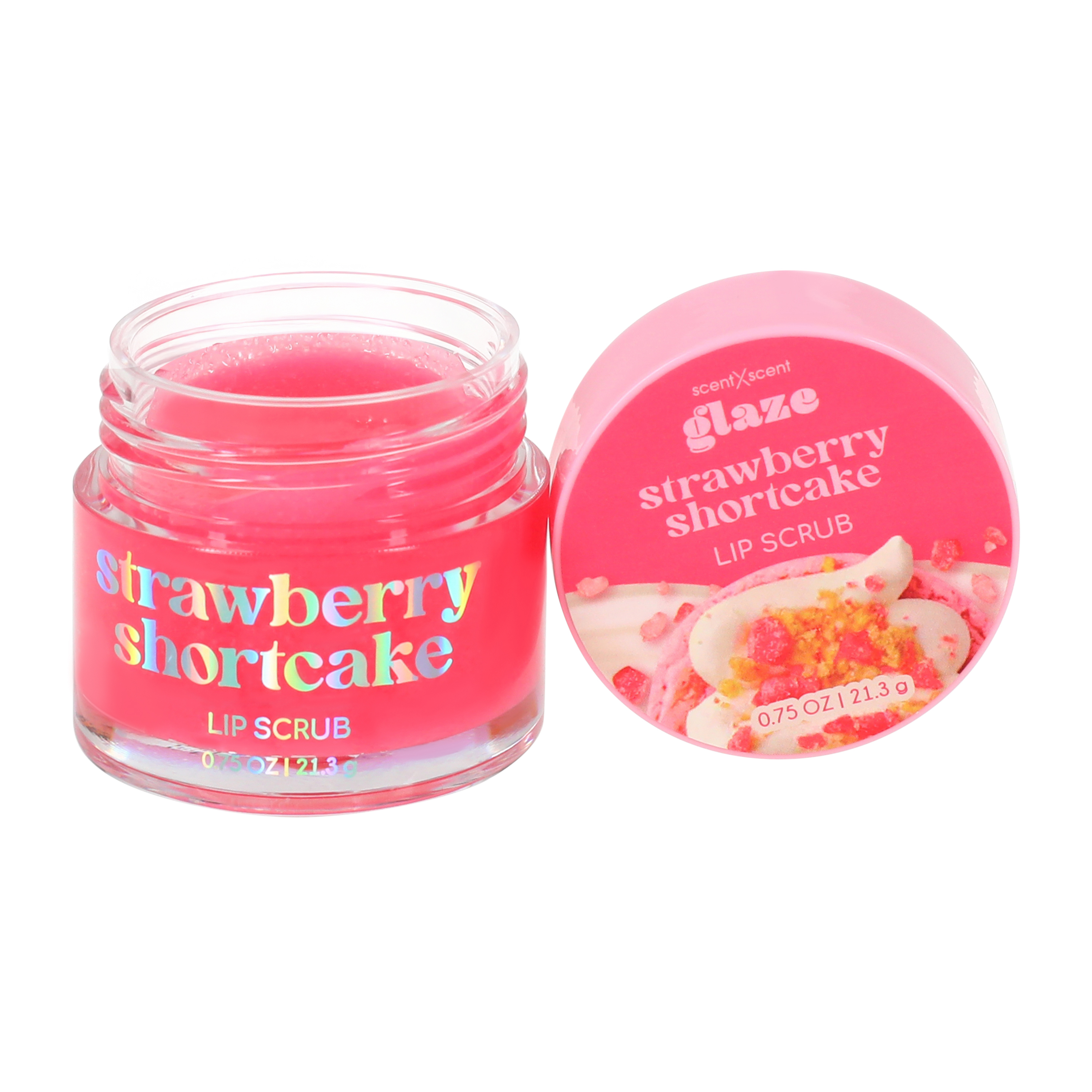 ScentXScent Glaze Strawberry Shortcake Lip Scrub 0.75oz