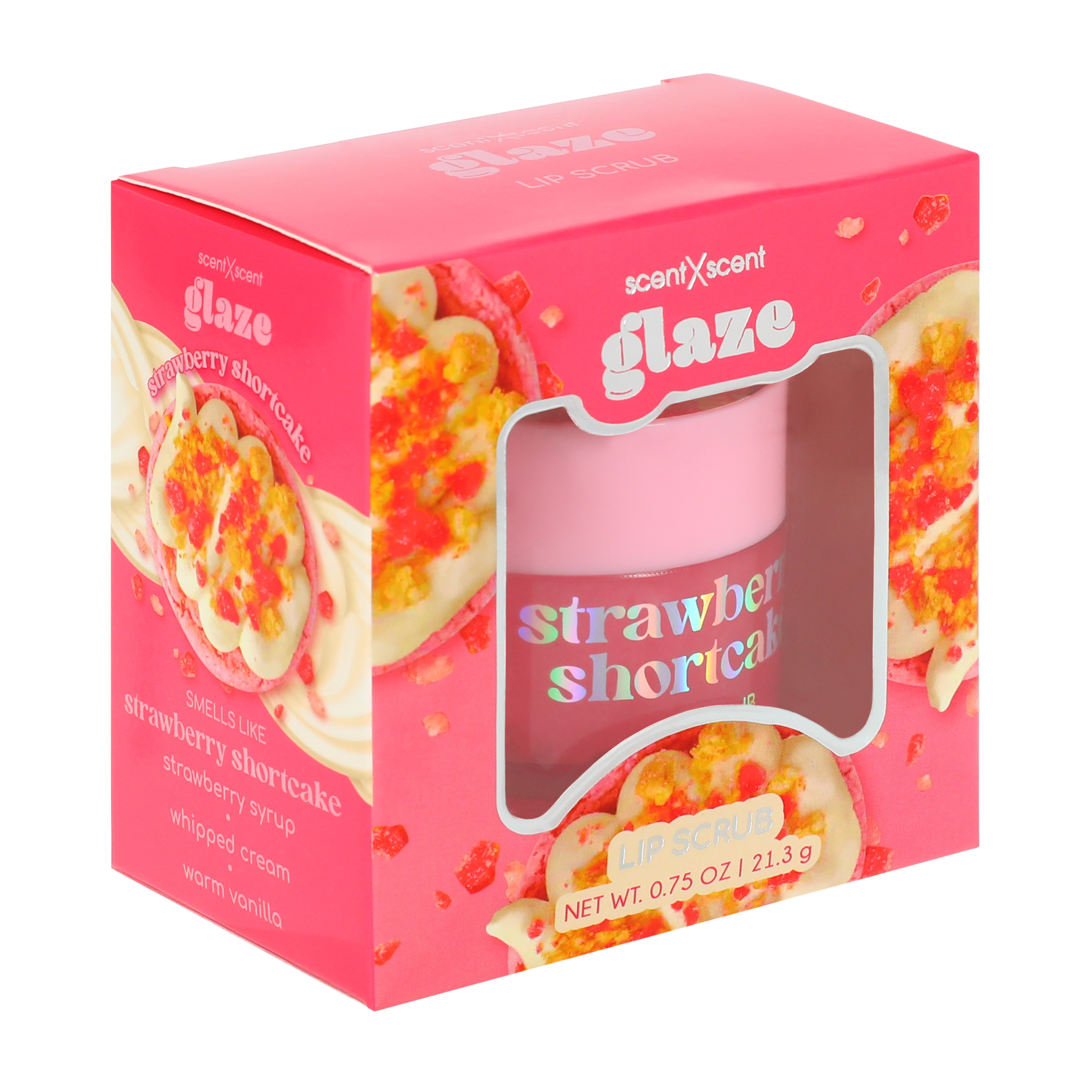 ScentXScent Glaze Strawberry Shortcake Lip Scrub 0.75oz