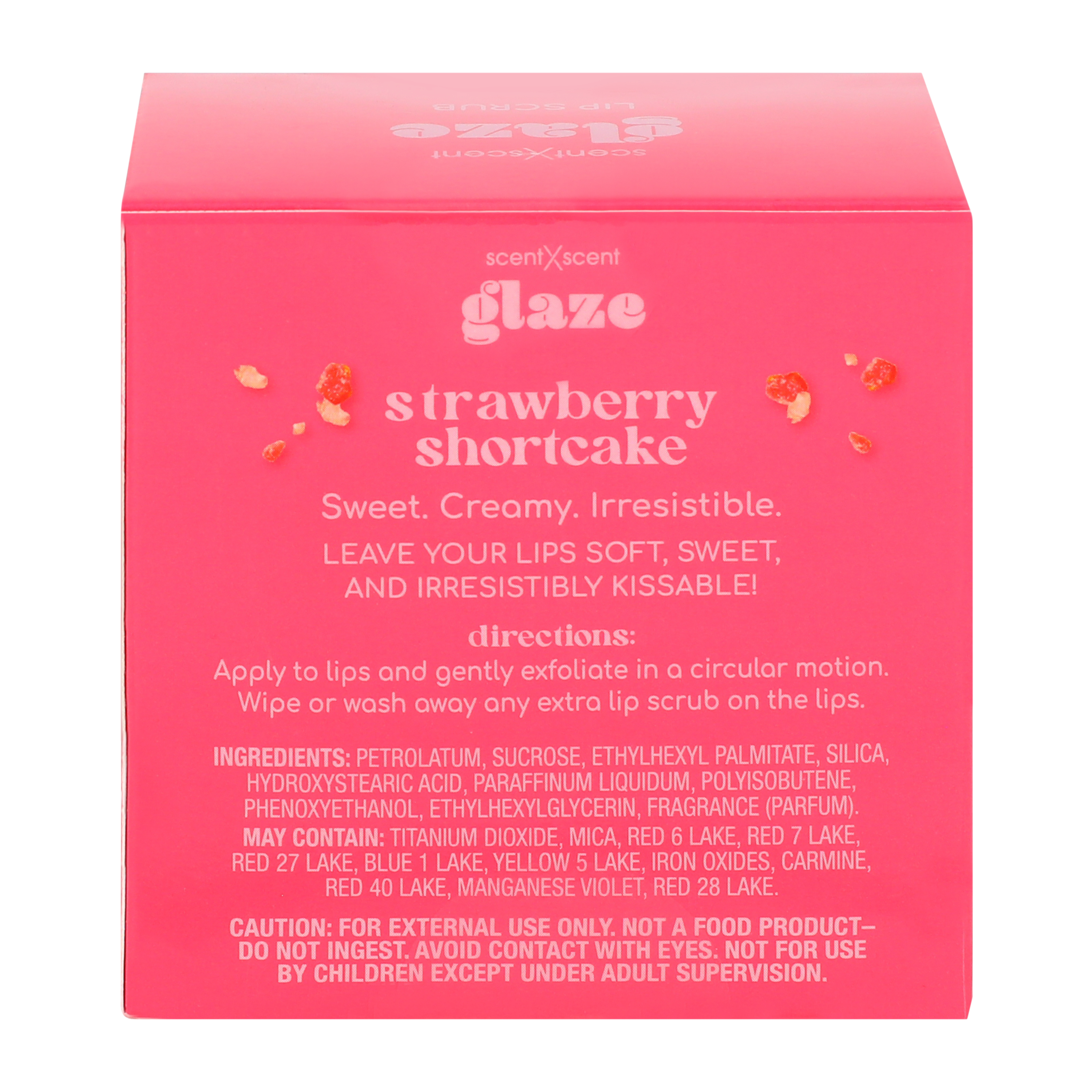 ScentXScent Glaze Strawberry Shortcake Lip Scrub 0.75oz