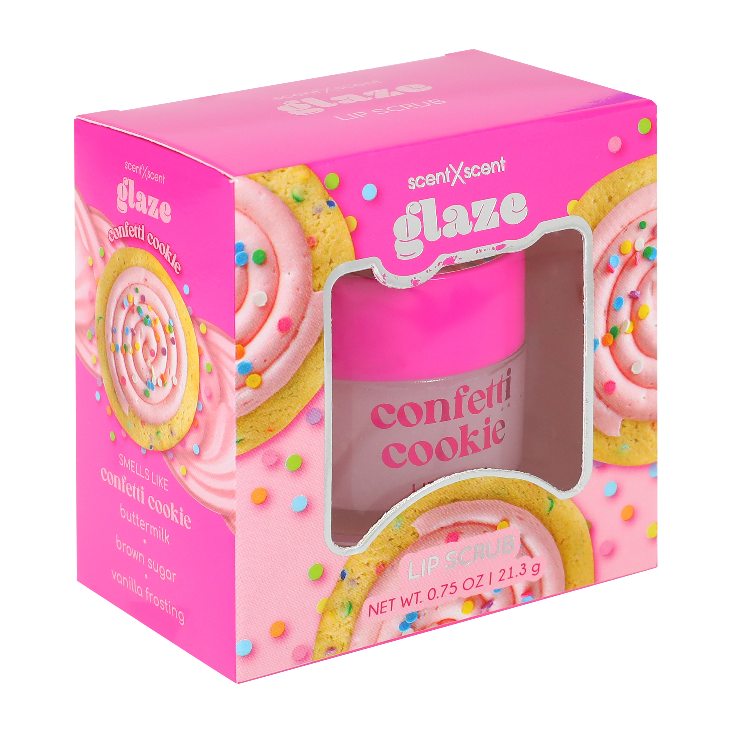 ScentXScent Glaze Confetti Cookie Lip Scrub 0.75oz