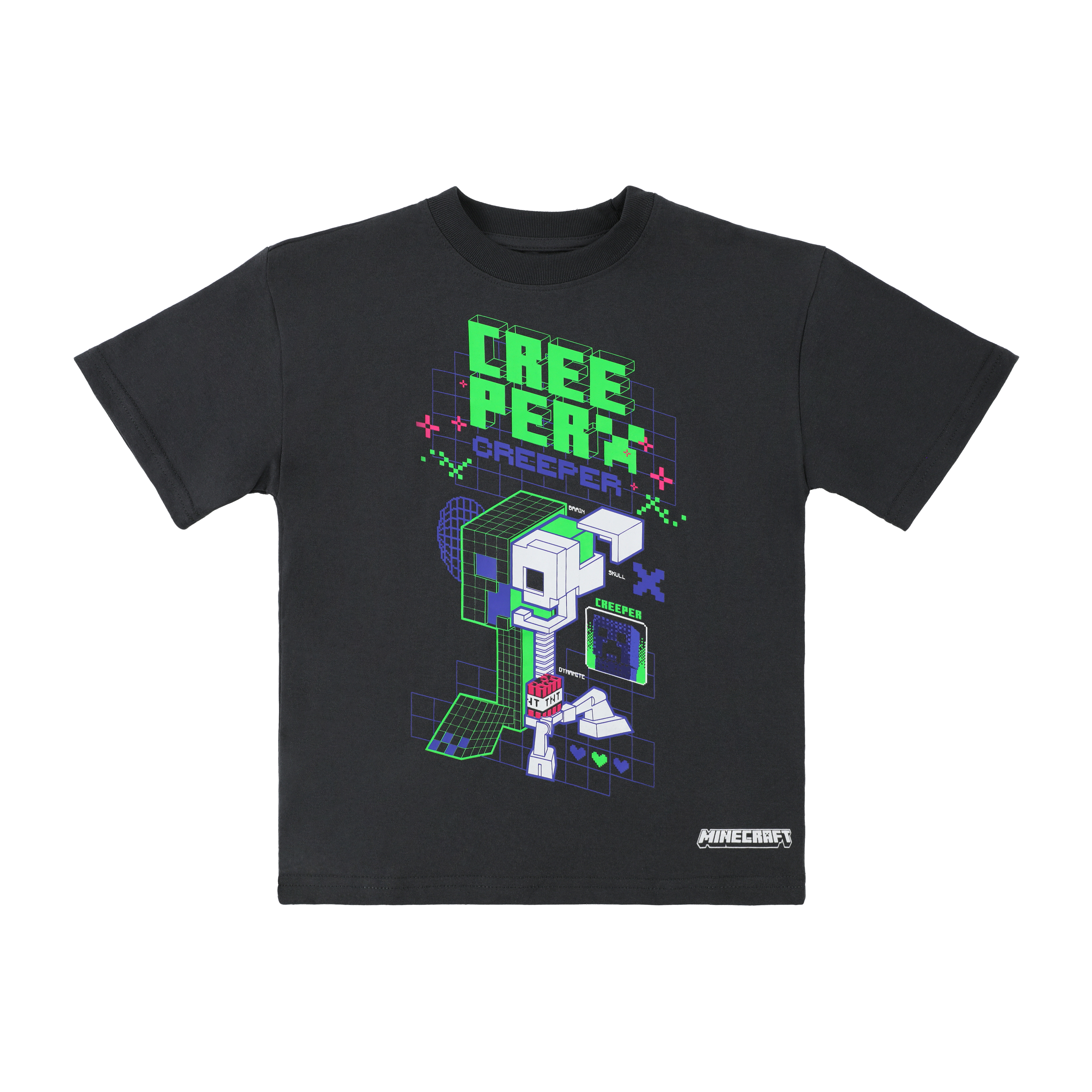 Kids Minecraft Creeper Graphic Tee