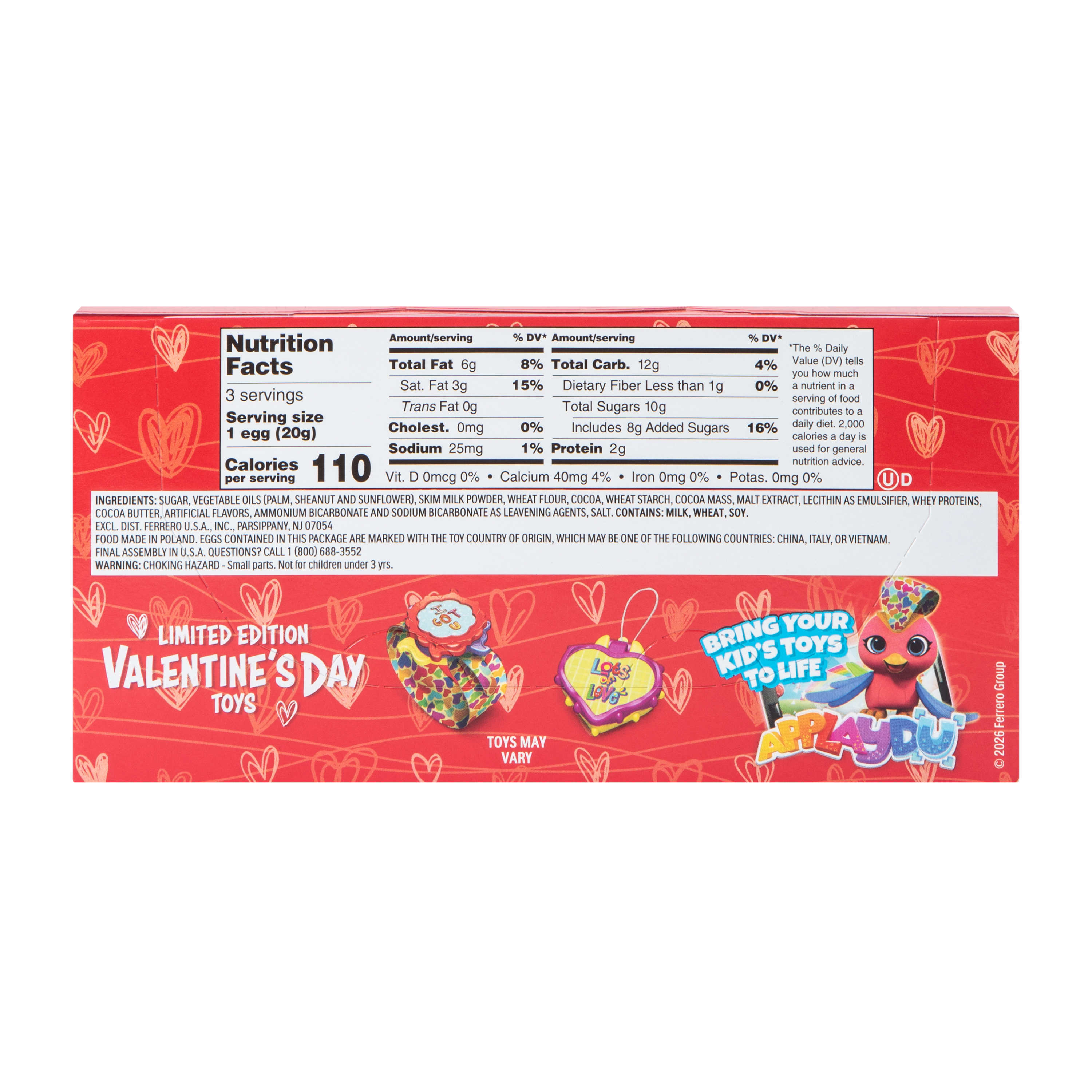 Valentine's Day Kinder Joy® Limited Edition 3-Pack