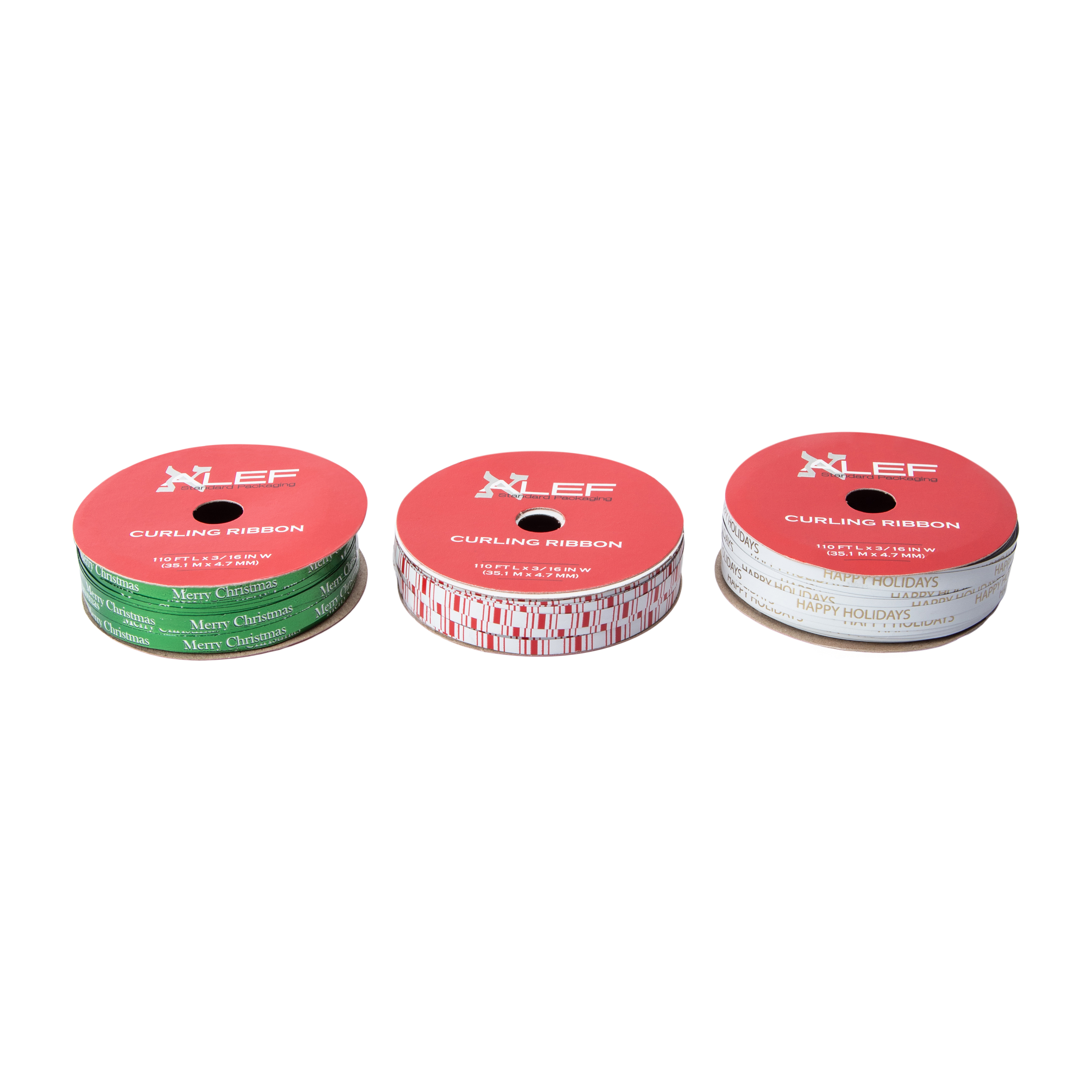 Alef Christmas Curling Ribbon 110ft. (Styles May Vary)