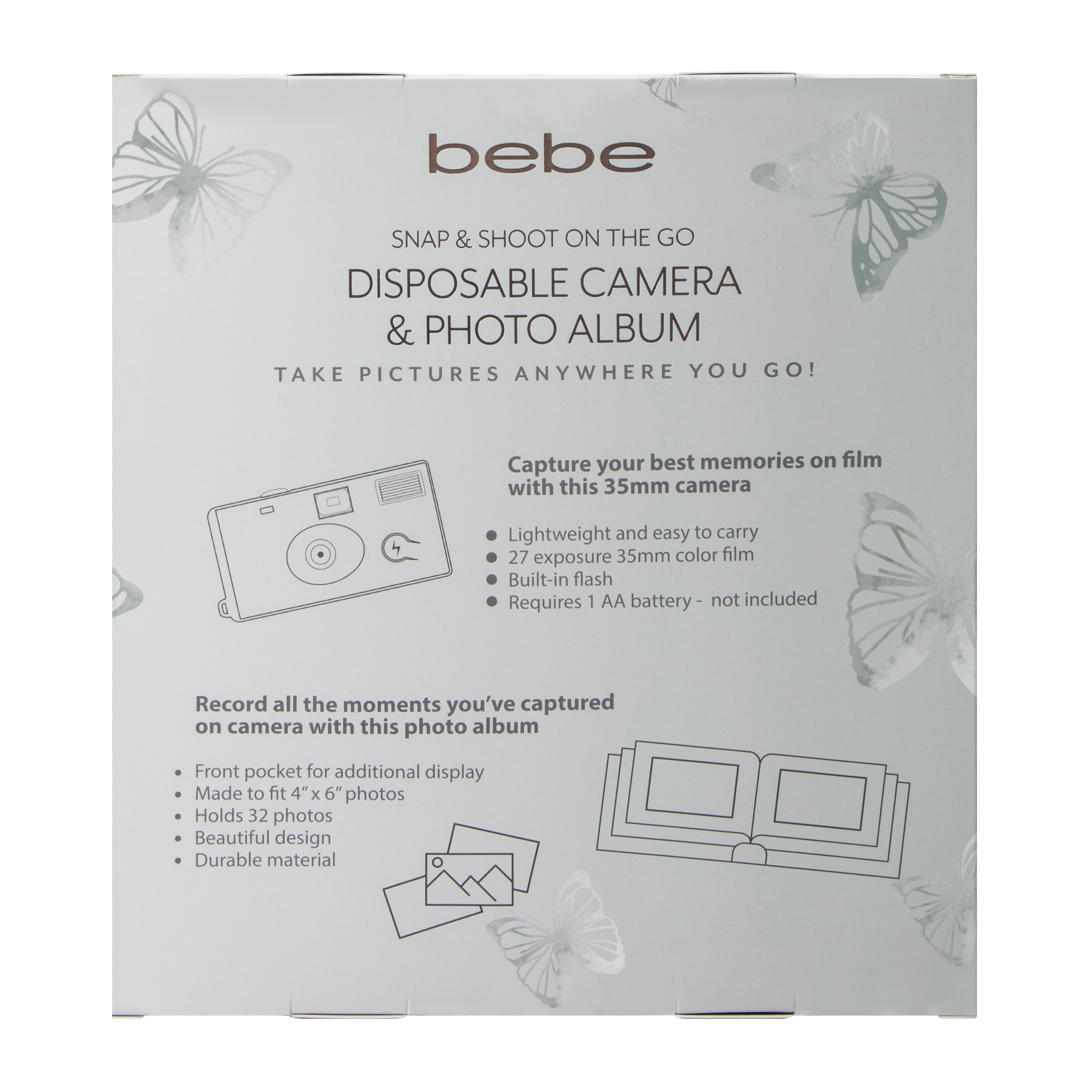 Bebe Disposable Camera & Photo Album Set