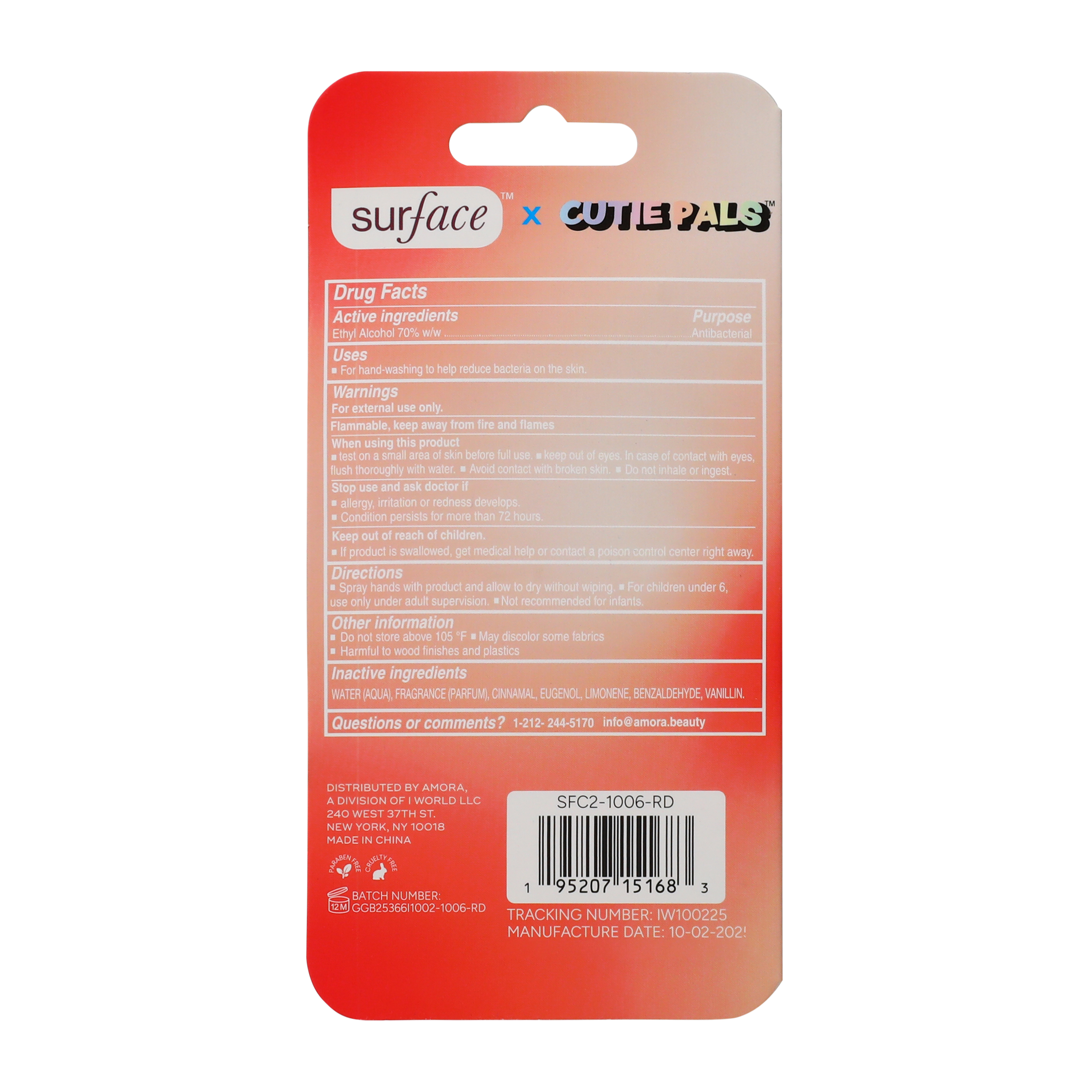 Surface™ x Cutie Pals™ Hand Sanitizer 1.5oz